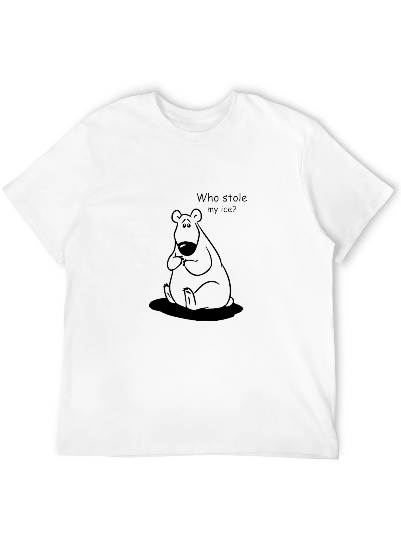 Who Stole My Ice? Bear Graphic T-Shirt
