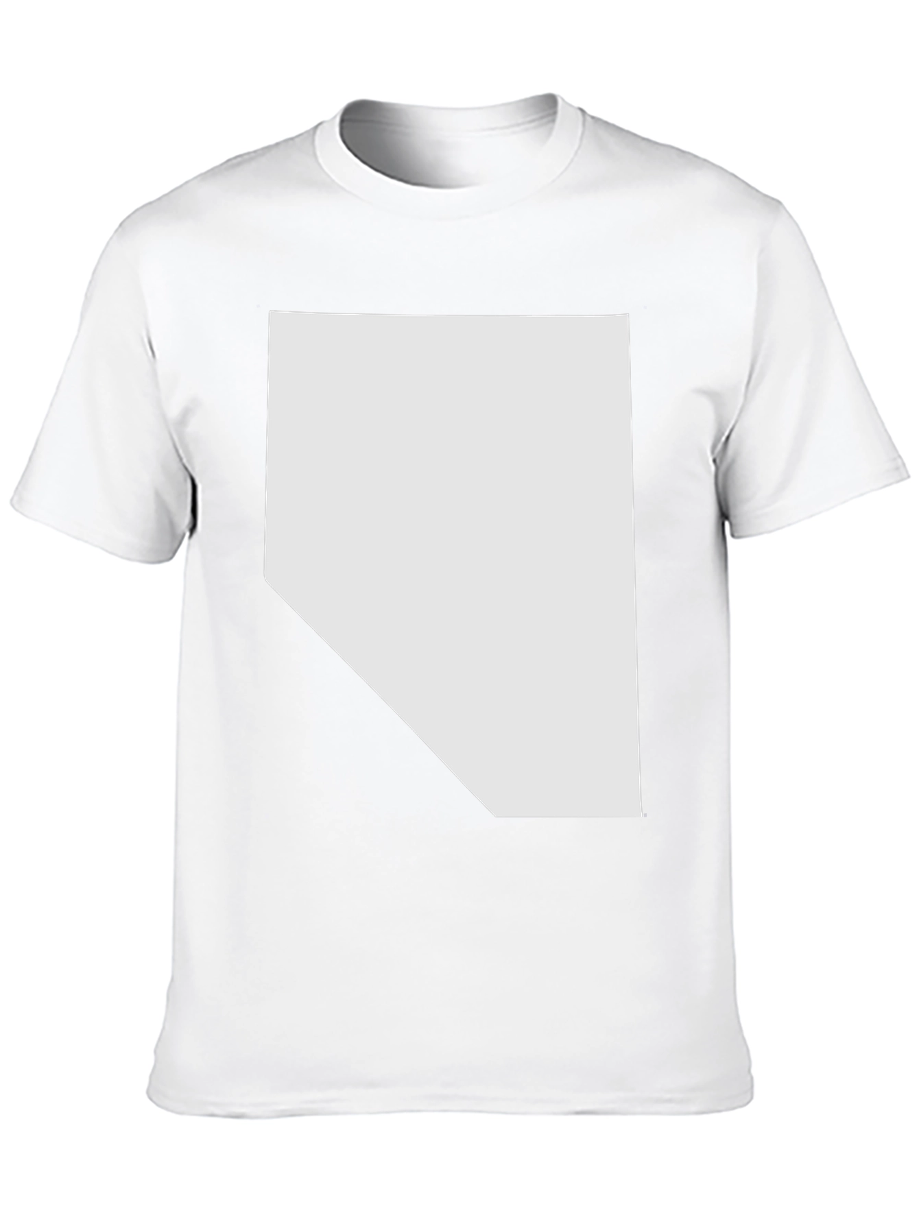 Nevada State Outline Graphic T-Shirt - Classic Crew Neck