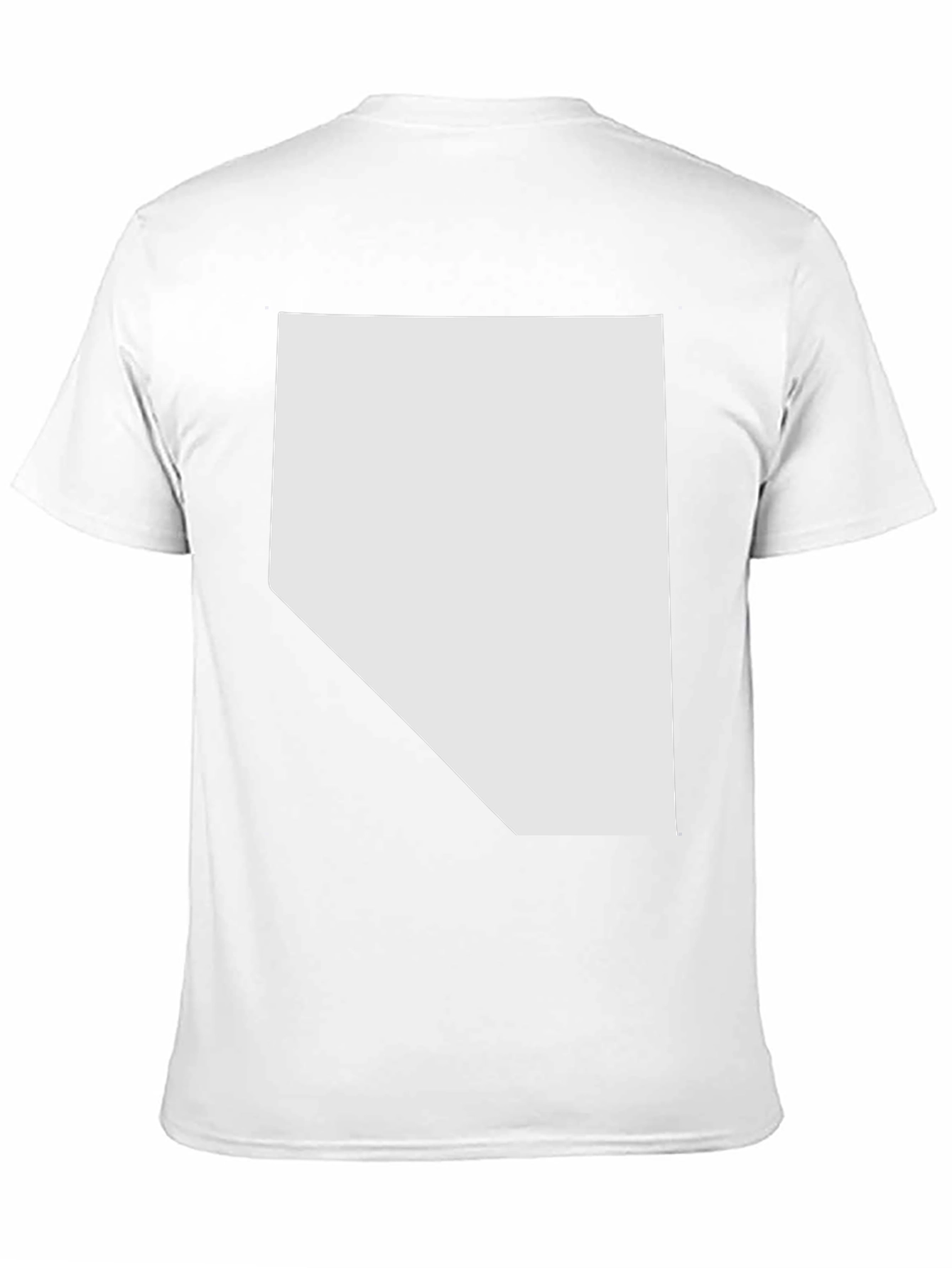 Nevada State Outline Graphic T-Shirt - Classic Crew Neck