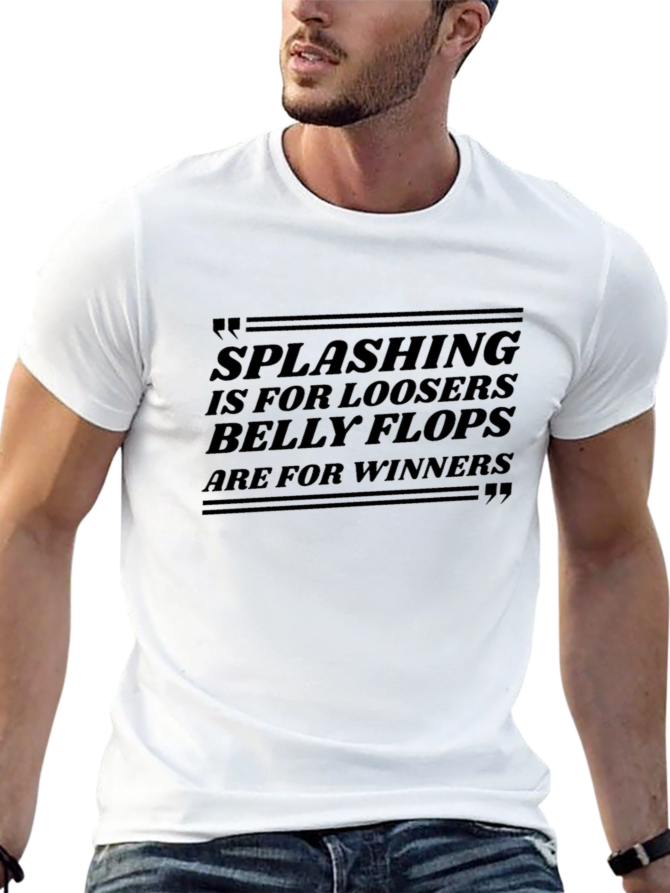Splashing Loosers Belly Flops Winners T-Shirt