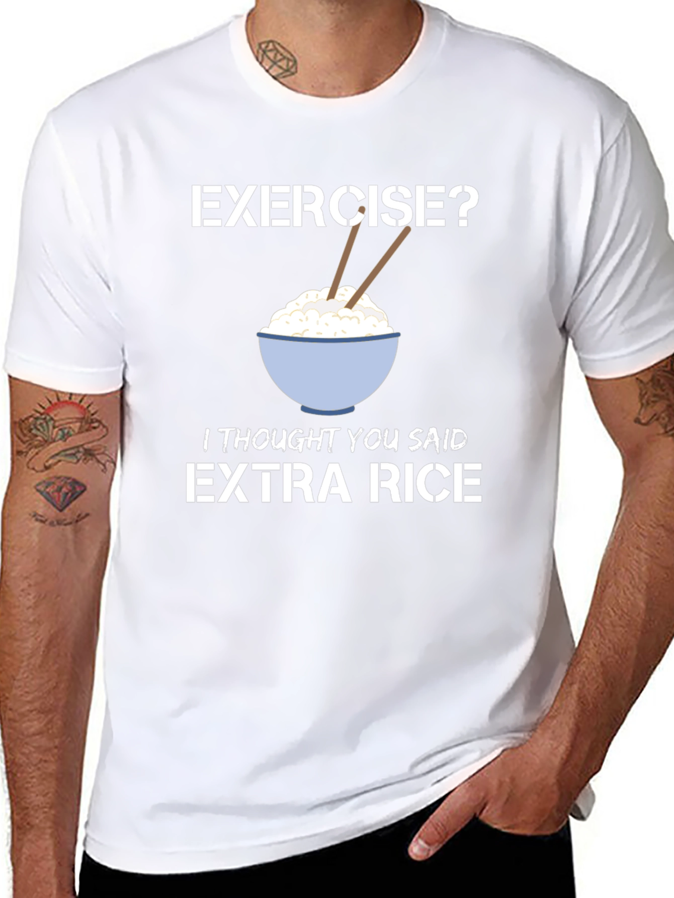Extra Rice T-Shirt - Funny Foodie Tee