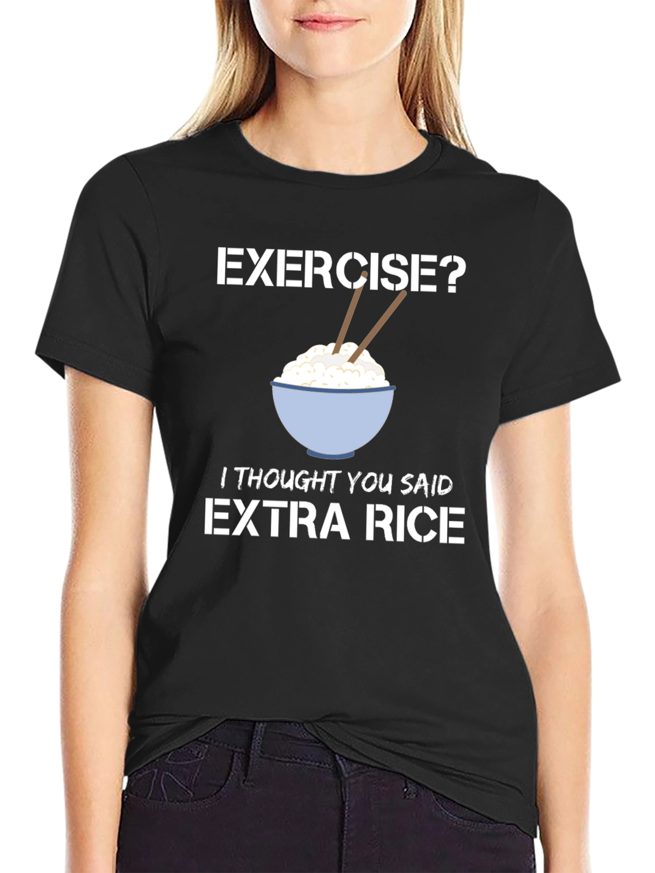 Extra Rice T-Shirt - Funny Foodie Tee