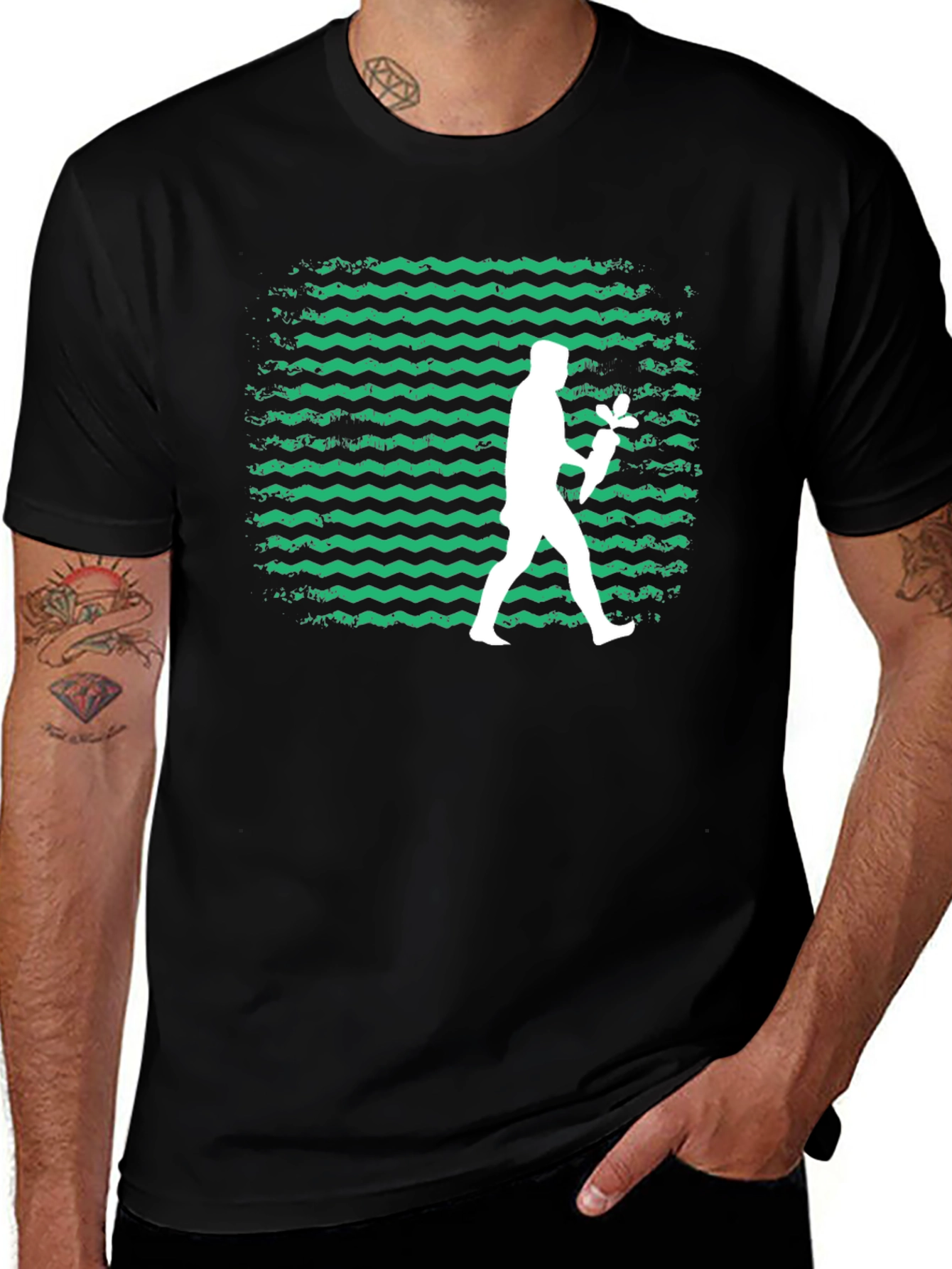 Mans Graphic Tee - Carrot Design