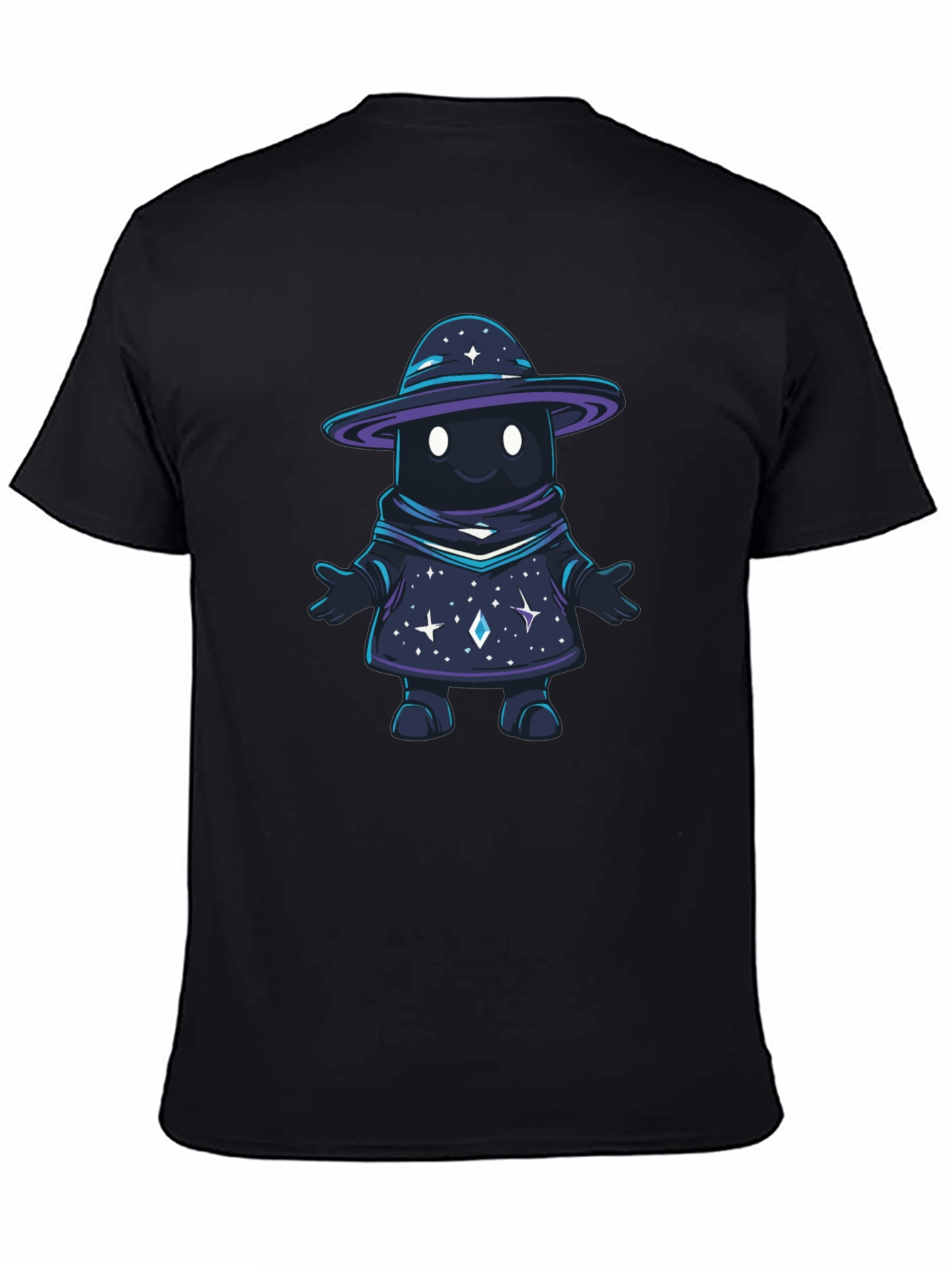 Galaxy Wizard Graphic T-Shirt - Unisex Black Tee