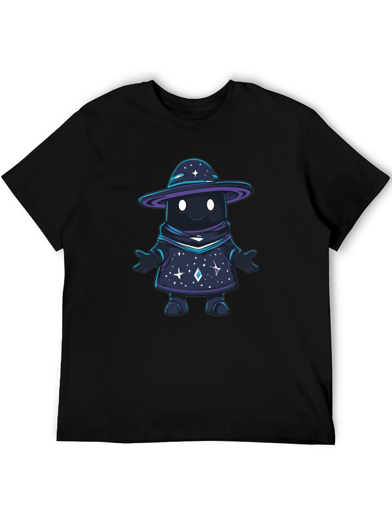 Galaxy Wizard Graphic T-Shirt - Unisex Black Tee