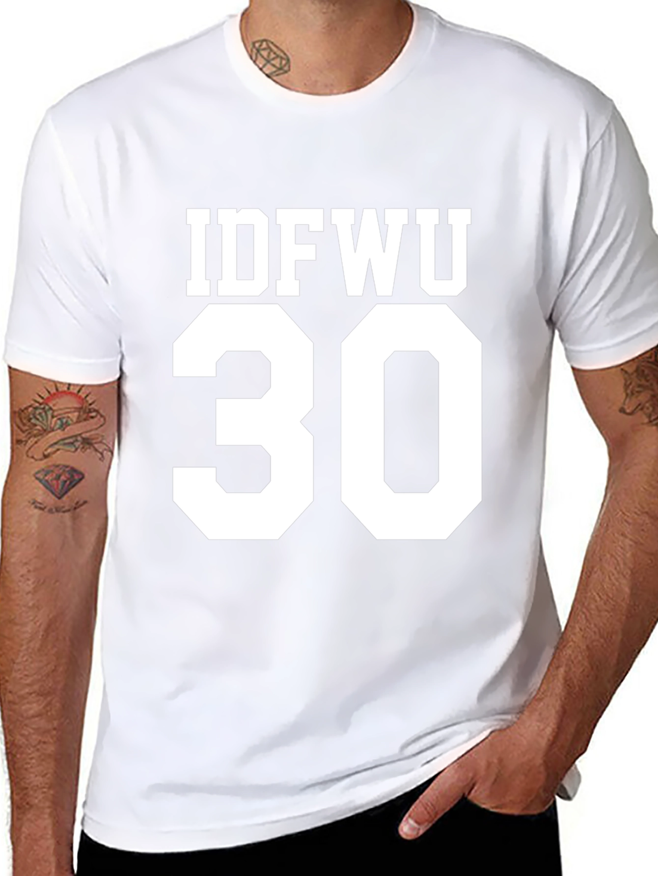 IDFWU 30 Graphic T-Shirt Black