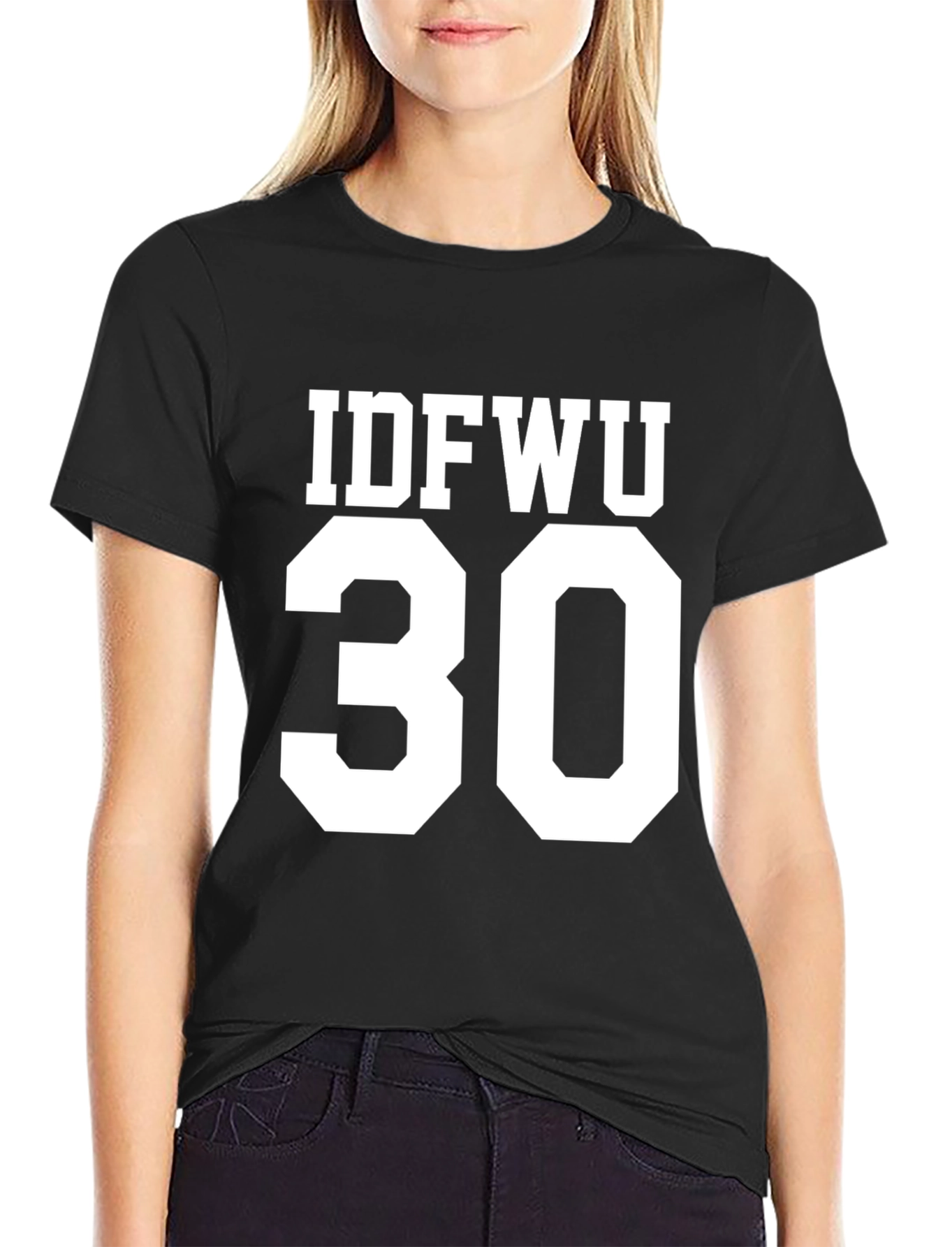 IDFWU 30 Graphic T-Shirt Black