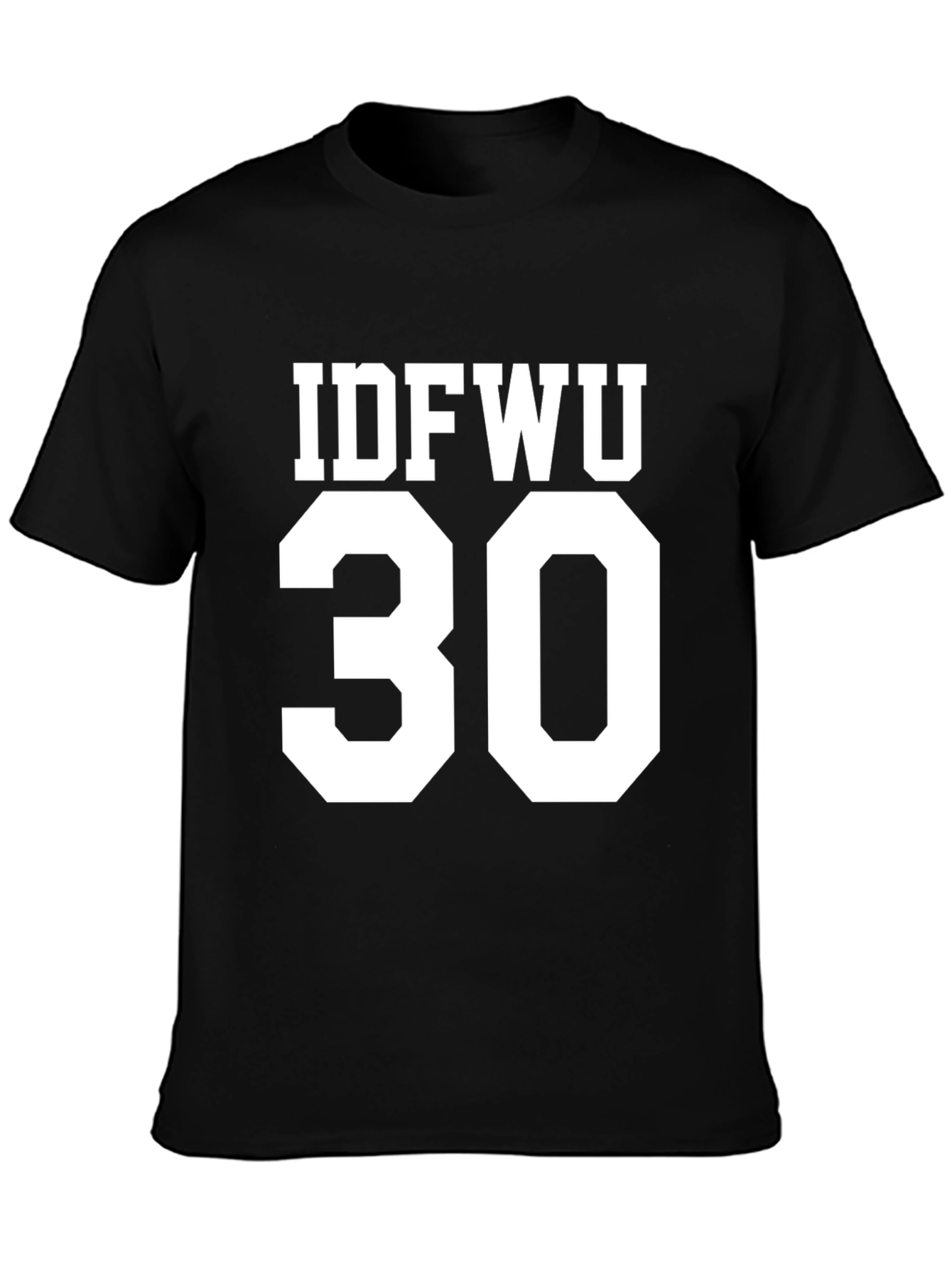 IDFWU 30 Graphic T-Shirt Black