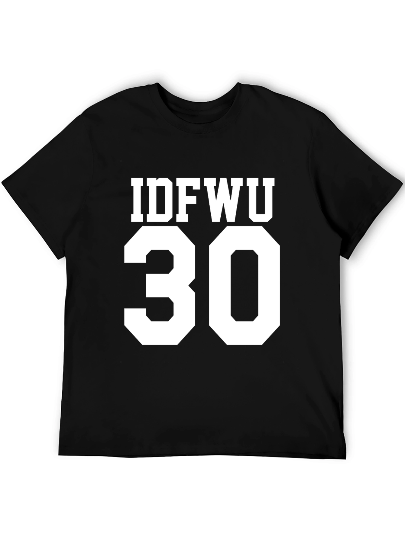 IDFWU 30 Graphic T-Shirt Black