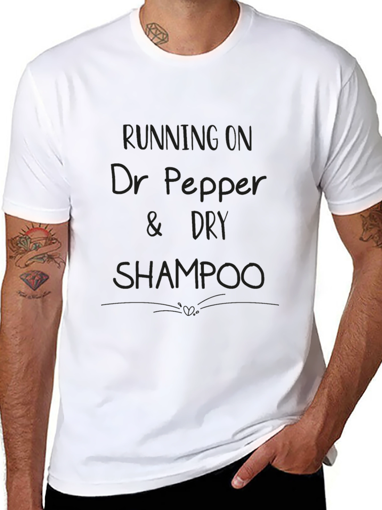 Dr Pepper & Dry Shampoo Black T-Shirt