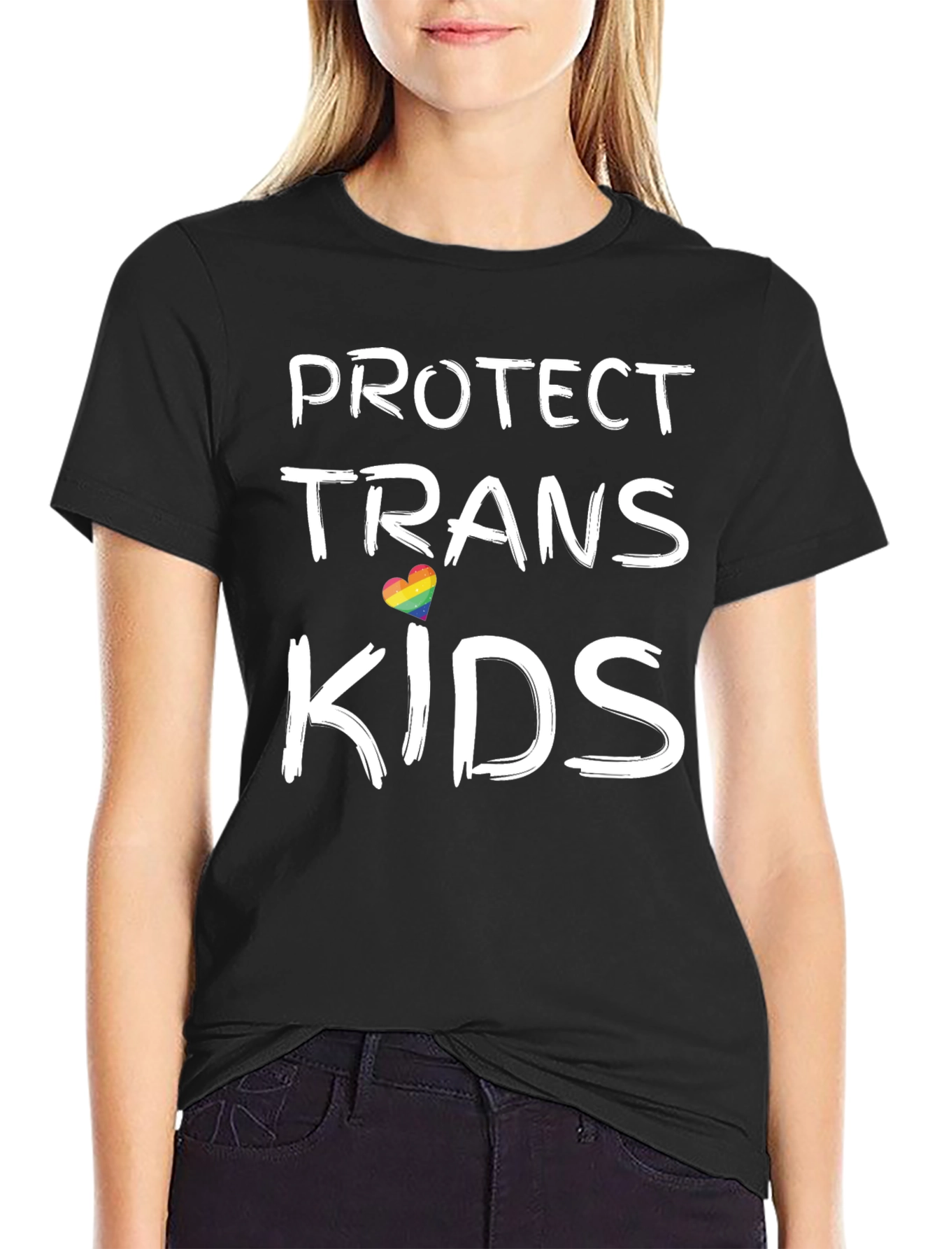 Protect Trans Kids T-Shirt - Black LGBTQ Pride