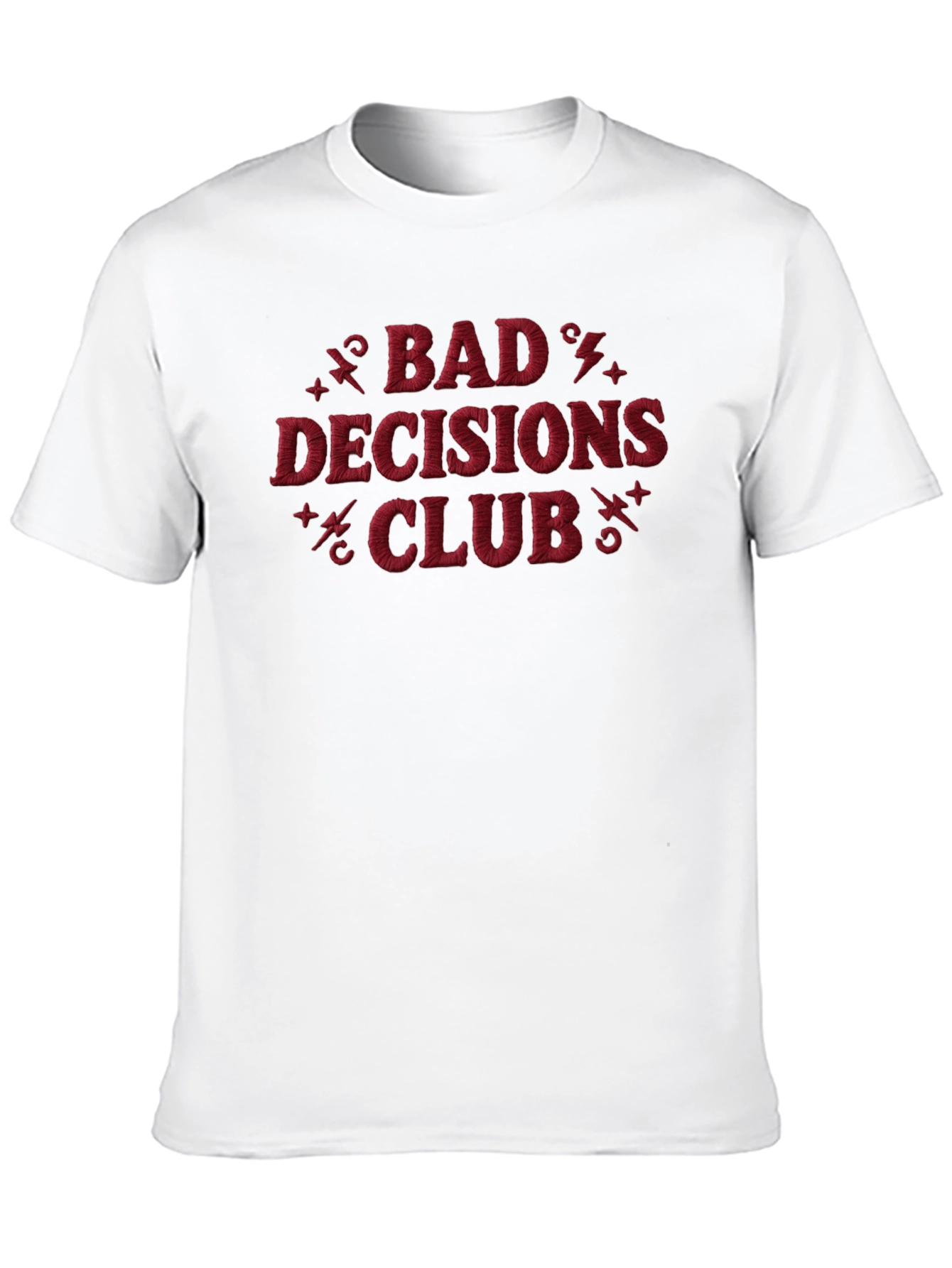 Bad Decisions Club Black Graphic Tee