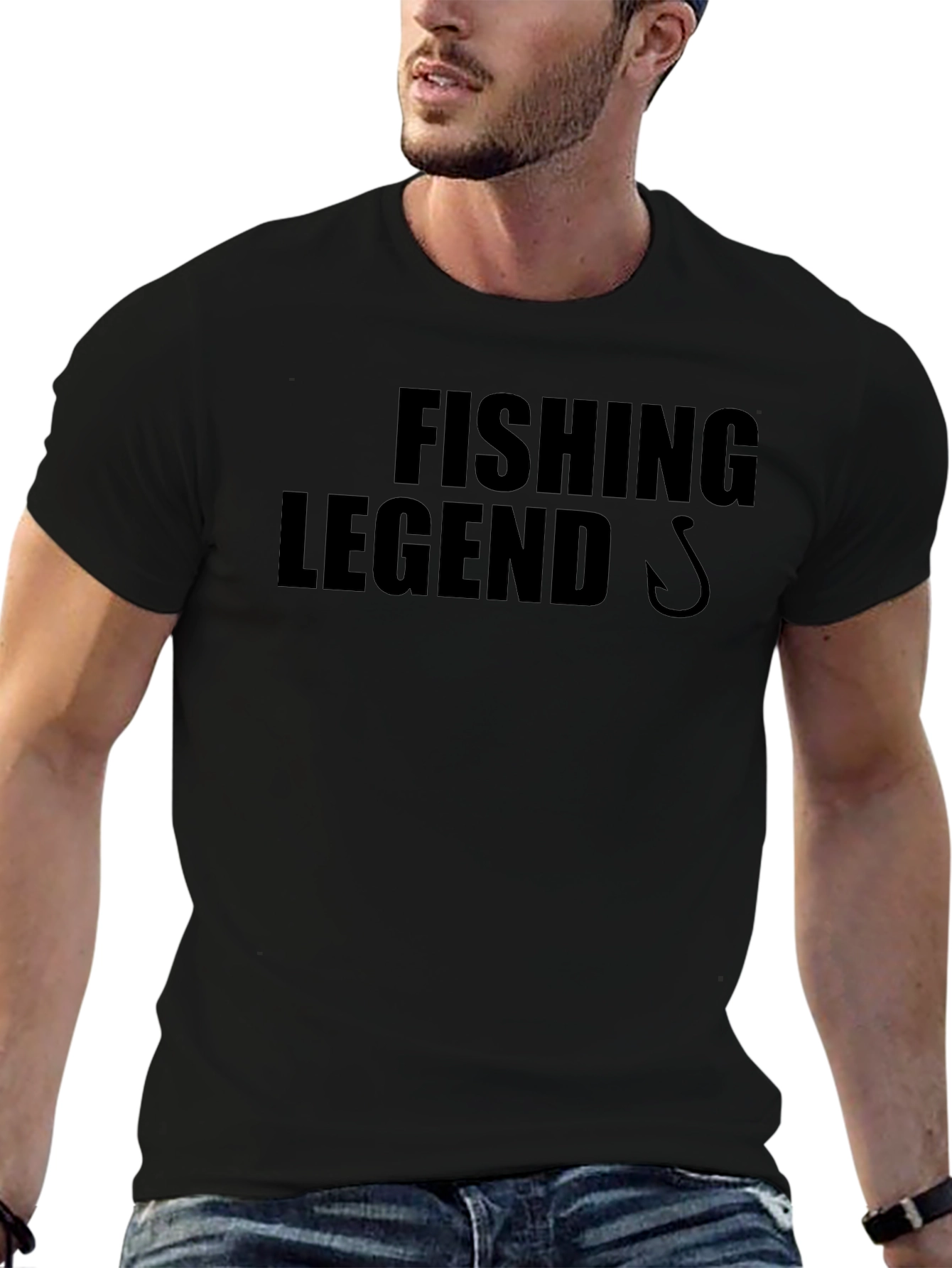 Fishing Legend Black T-Shirt