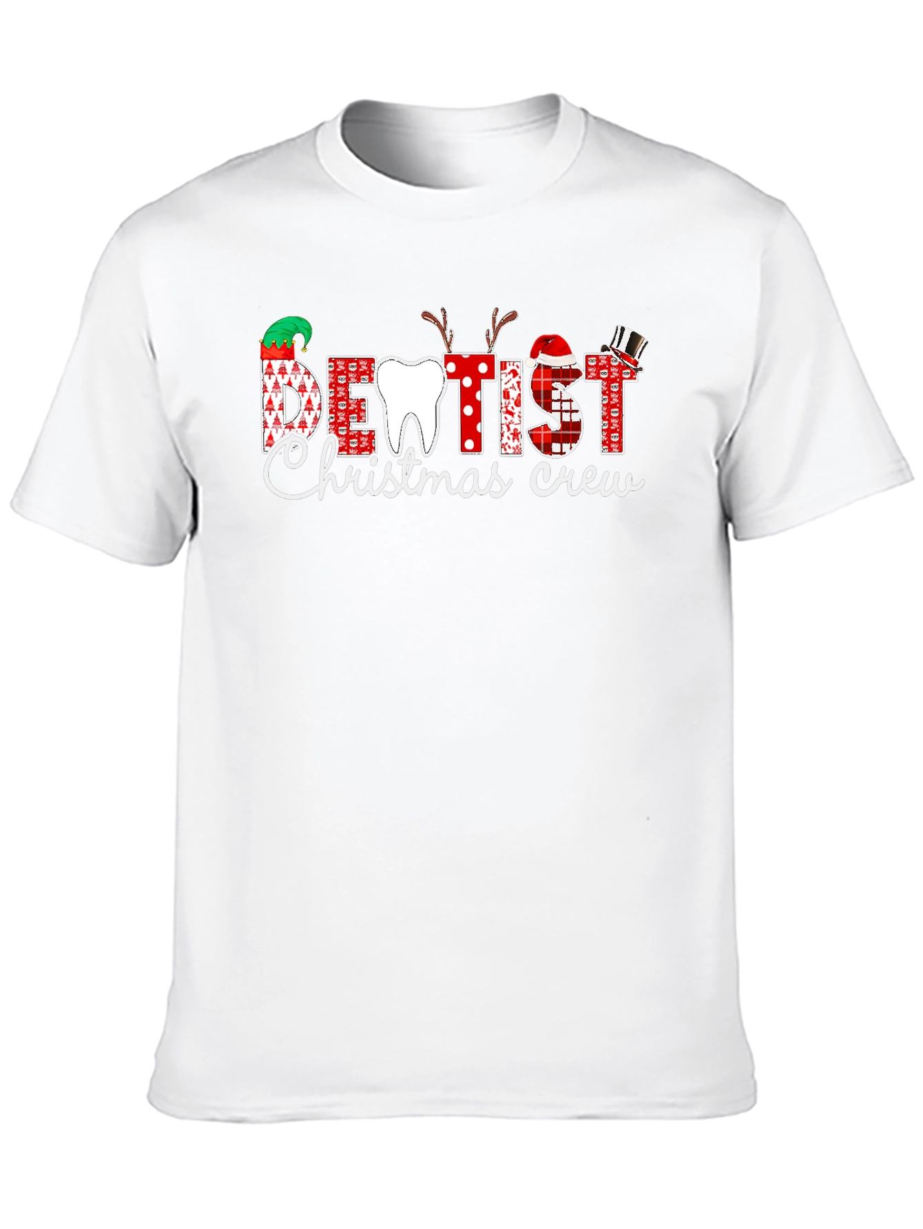 Dentist Christmas Crew T-Shirt Festive Holiday