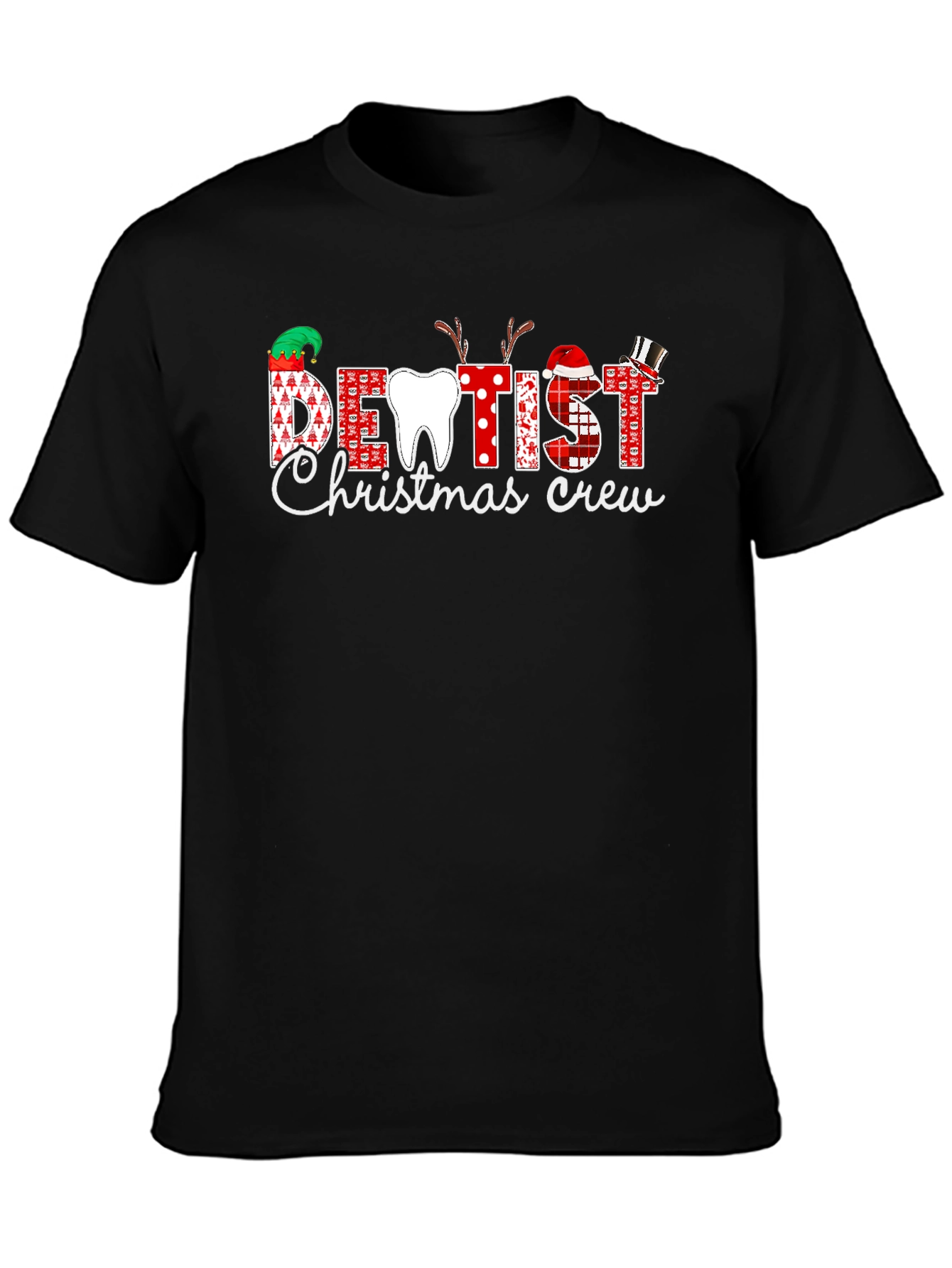 Dentist Christmas Crew T-Shirt Festive Holiday