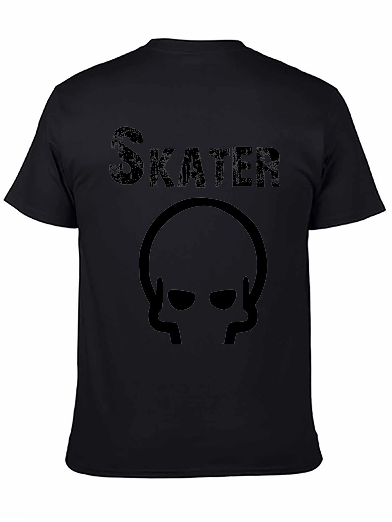 Skater Graphic T-Shirt - Black Tee