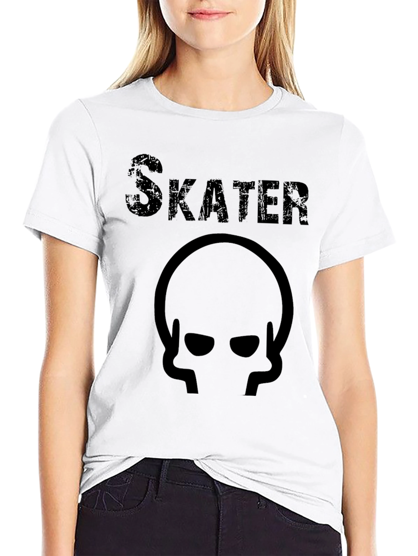 Skater Graphic T-Shirt - Black Tee
