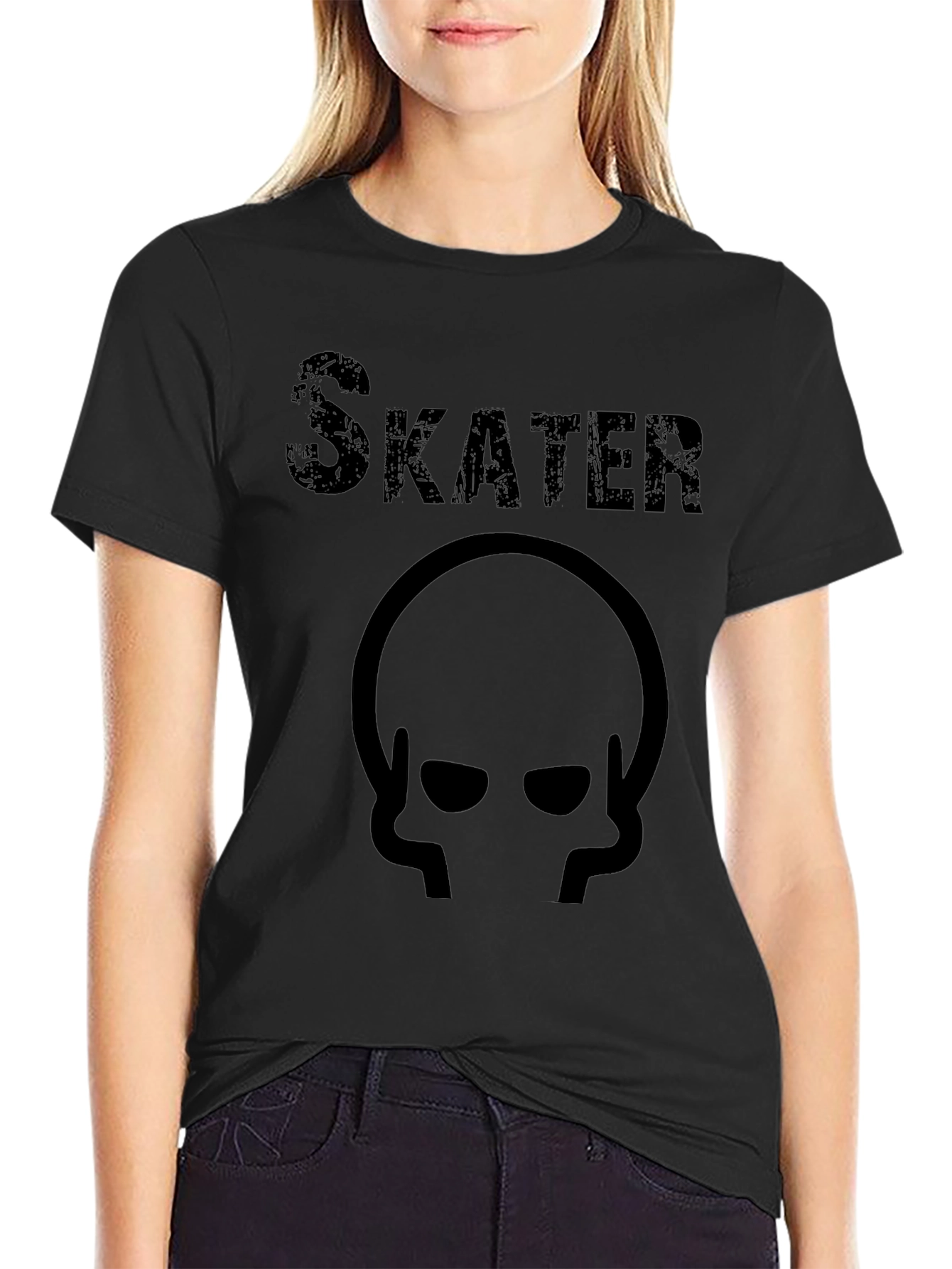 Skater Graphic T-Shirt - Black Tee