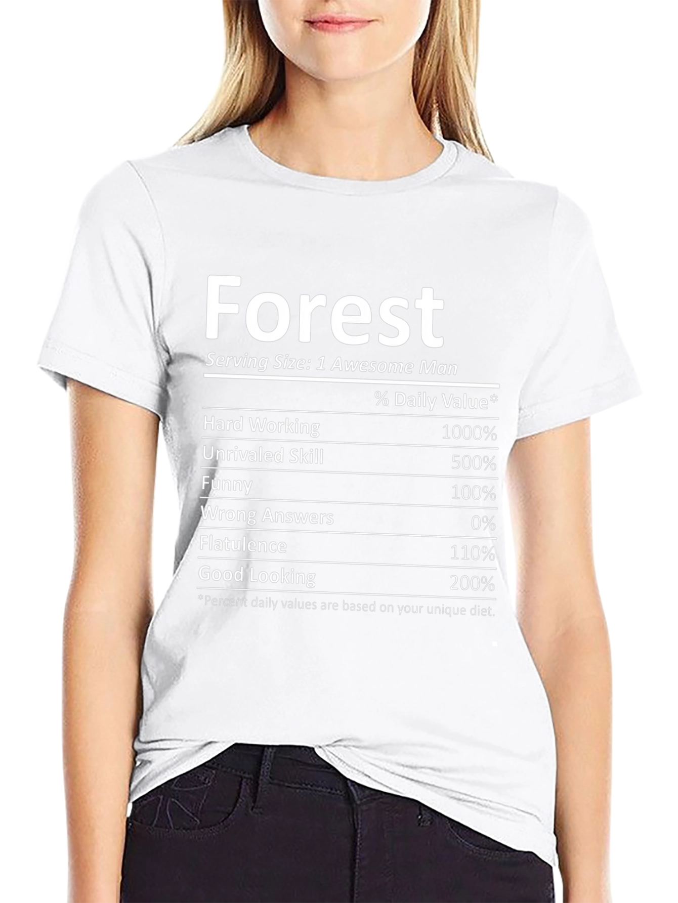 Forest Nutrition Facts Funny T-Shirt