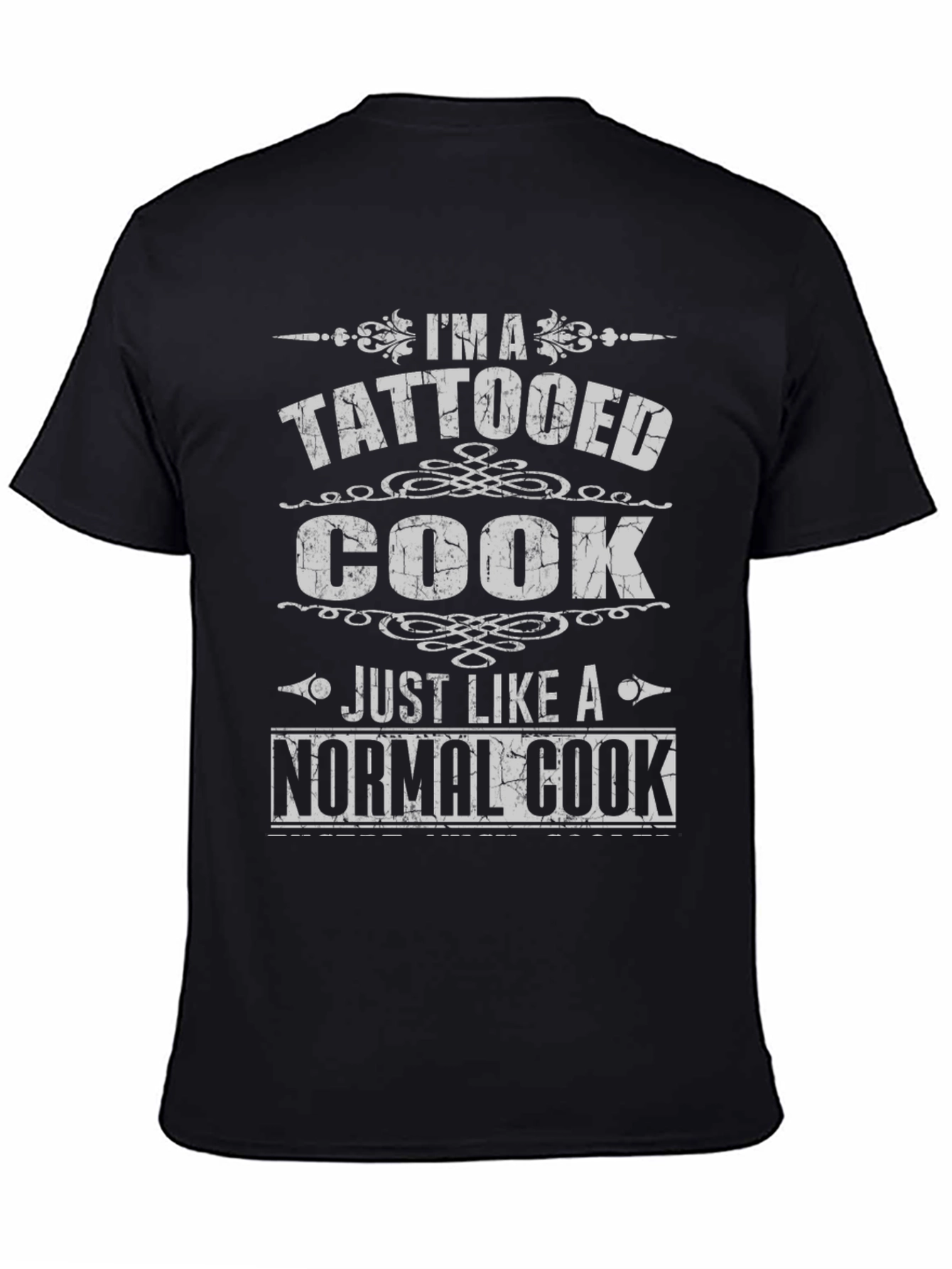 Tattooed Cook Black Graphic Tee