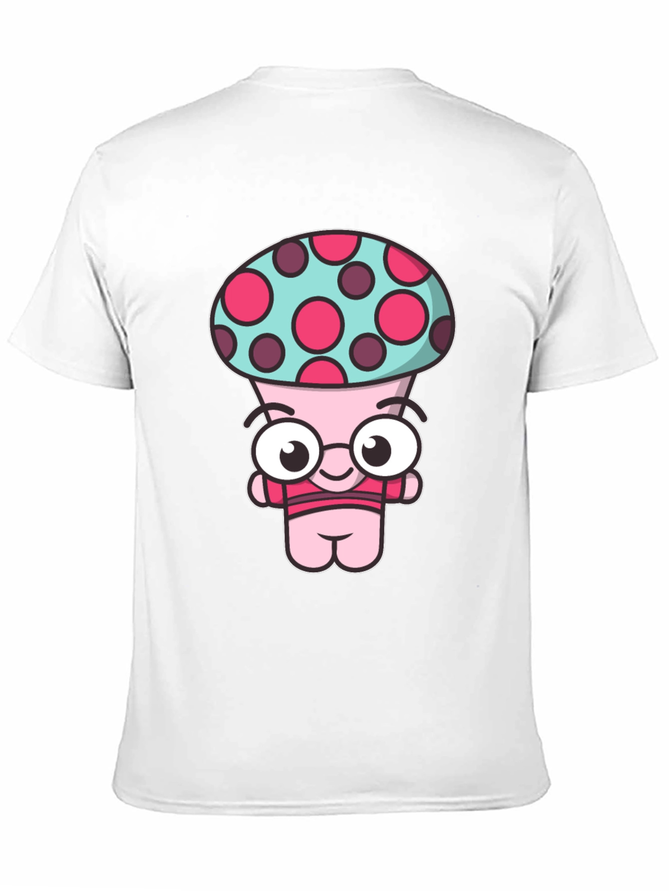 Mushroom Character Graphic Tee - Quirky Design Soft Cotton