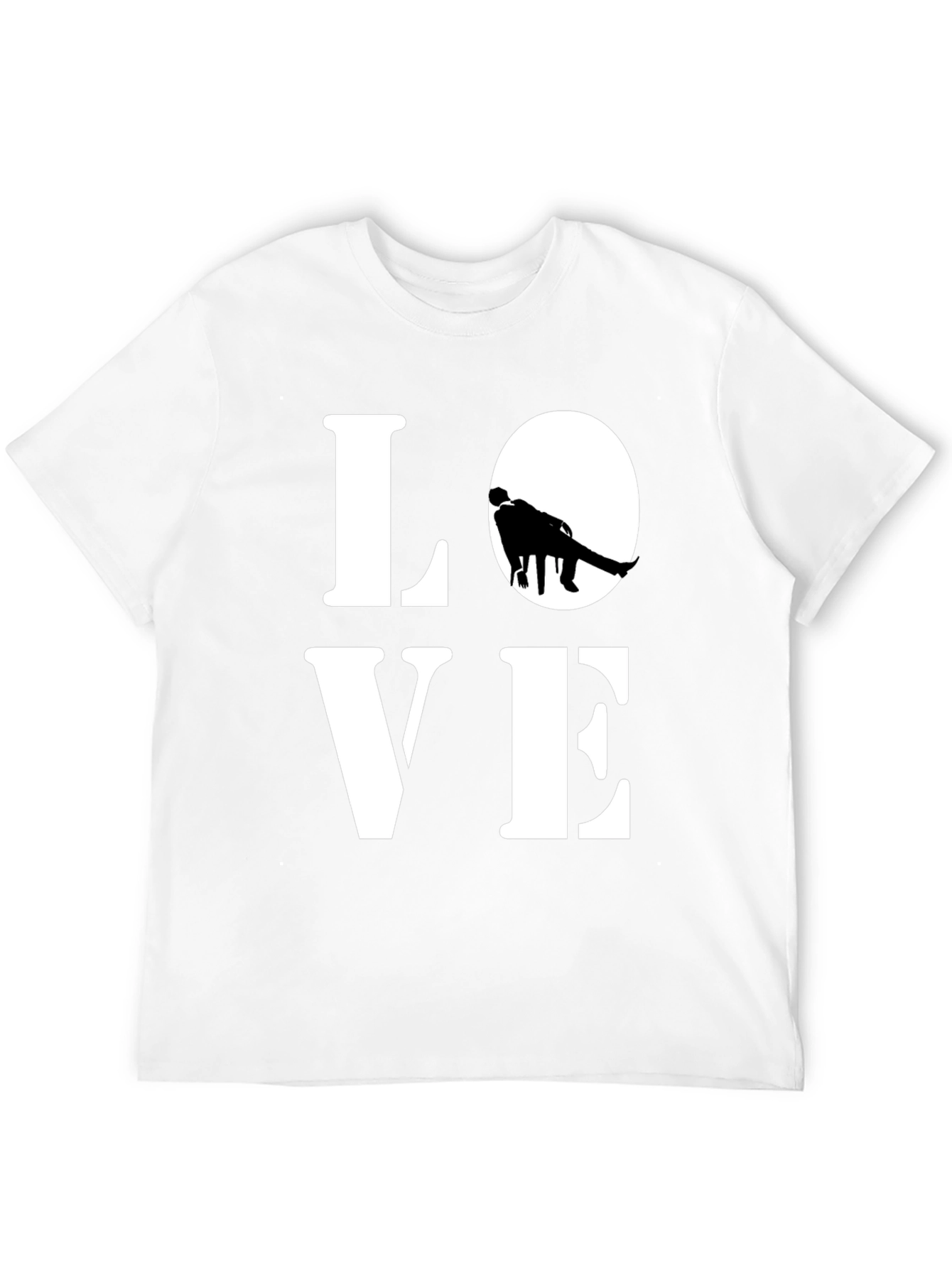 Love Graphic Print Black Casual T-Shirt