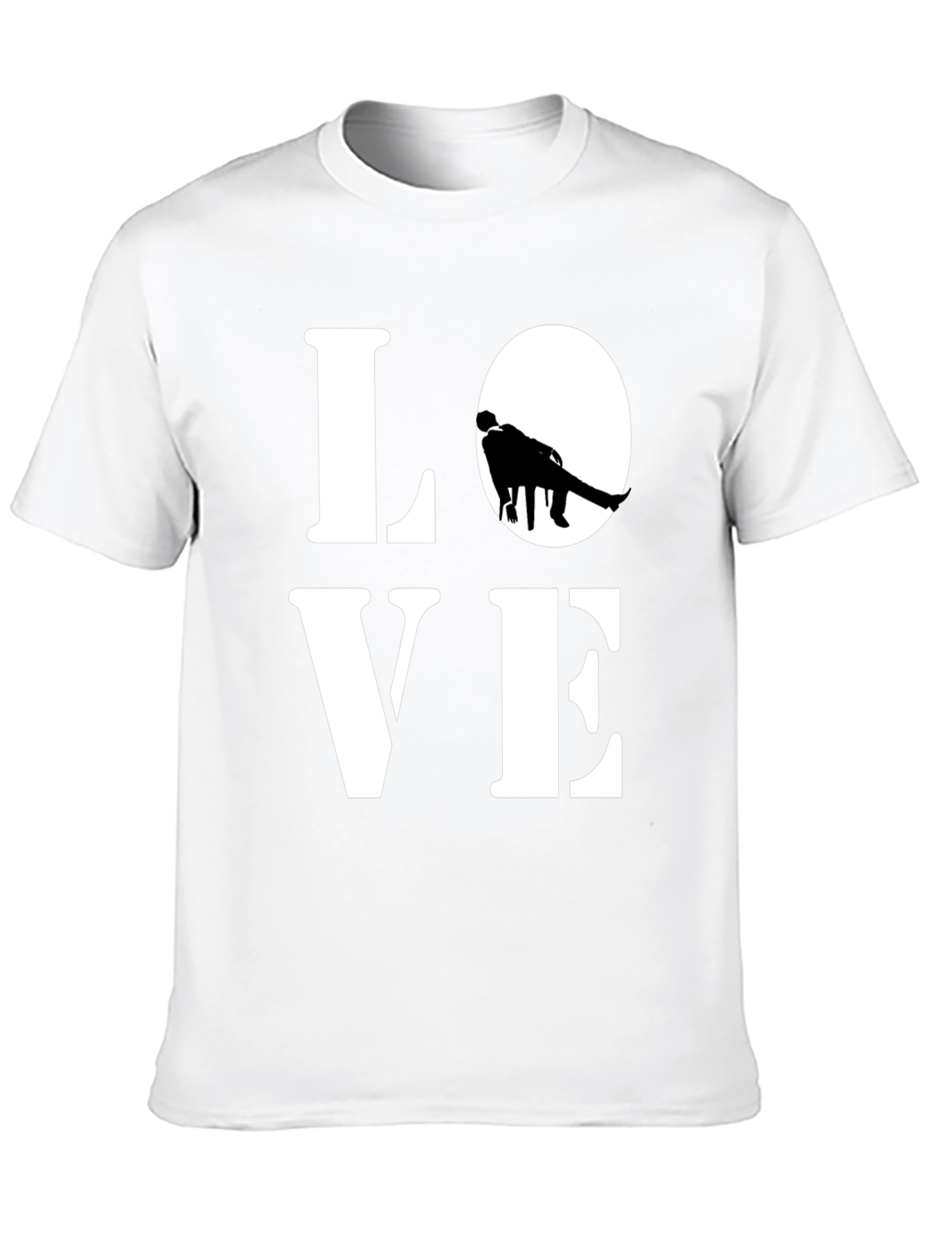 Love Graphic Print Black Casual T-Shirt