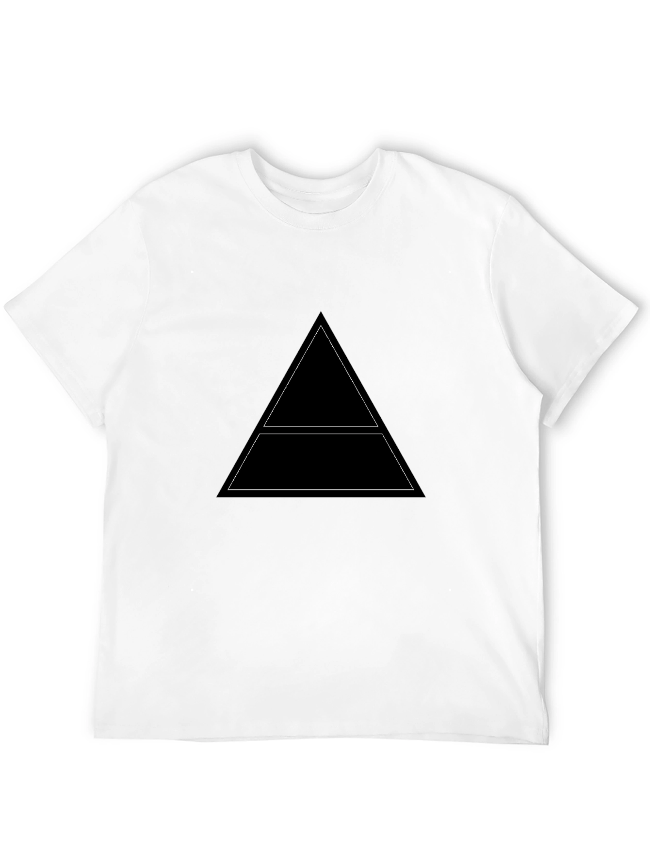 Minimalist Geometric Black T-Shirt