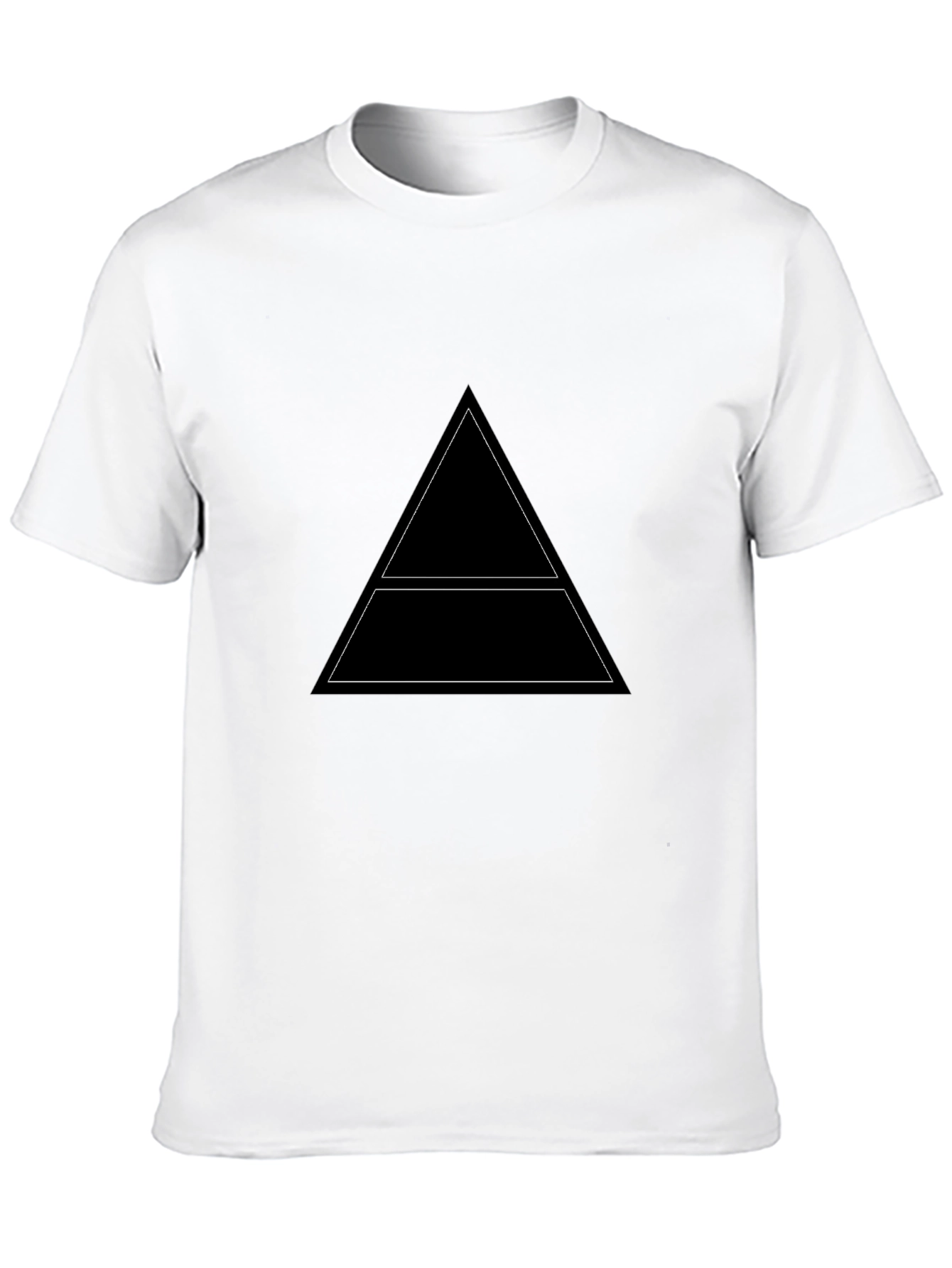 Minimalist Geometric Black T-Shirt