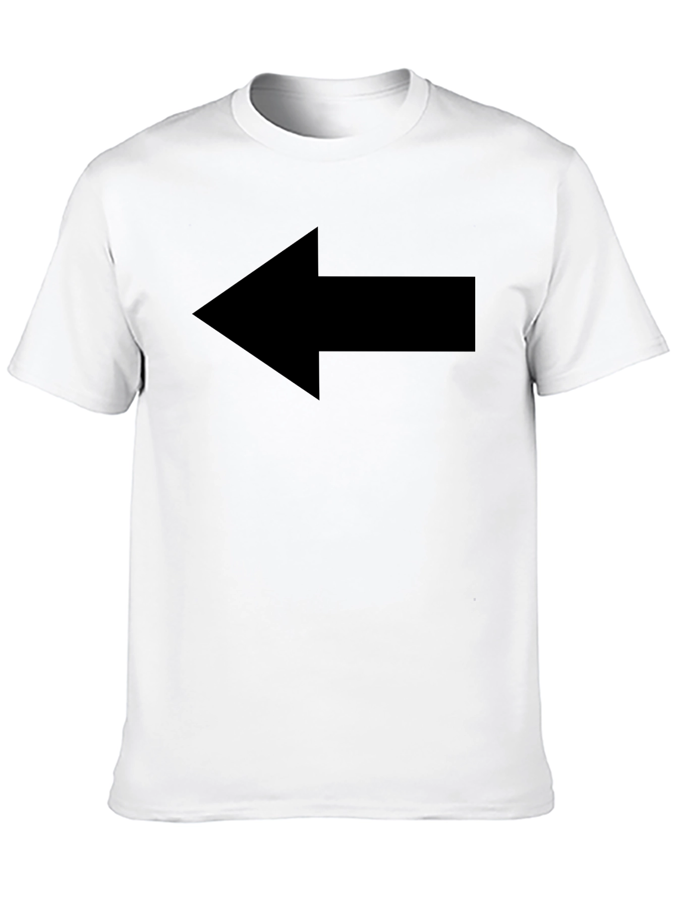 Arrow Graphic Tee - Black Cotton Blend