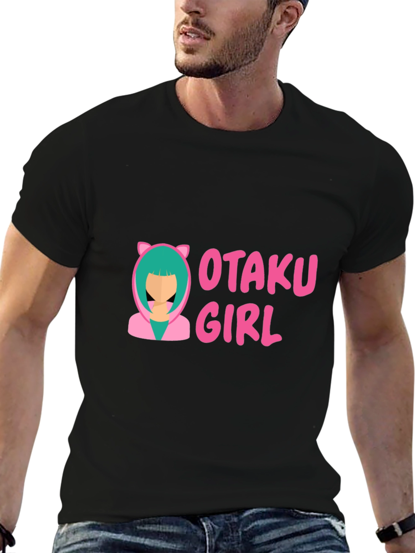 Otaku Girl Graphic Tee - Anime Lovers T-Shirt