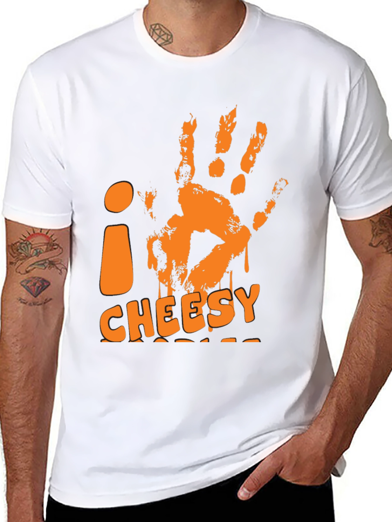 I Cheesy Orange Hand T-Shirt
