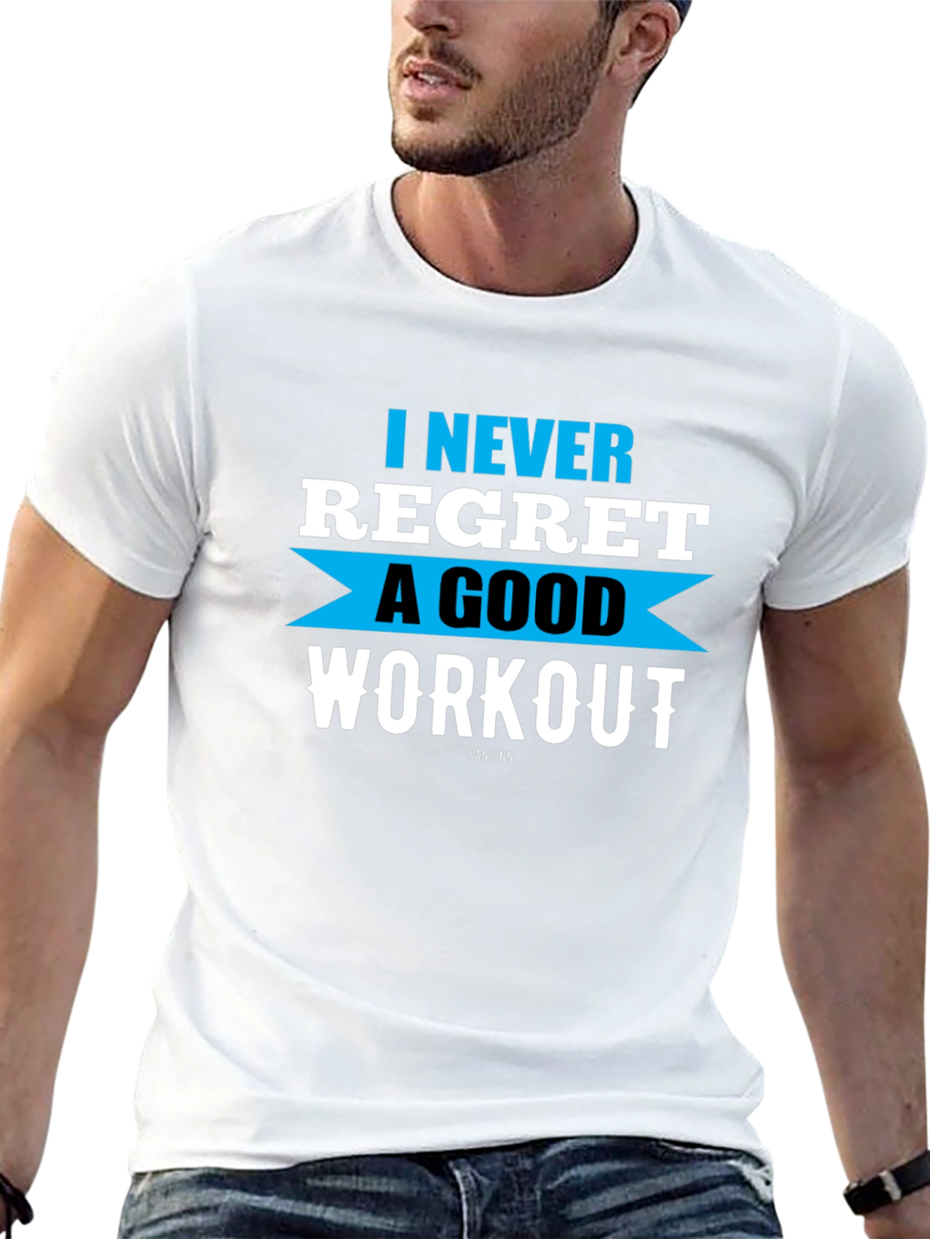 Workout Motivation T-Shirt - Never Regret Good Fitness