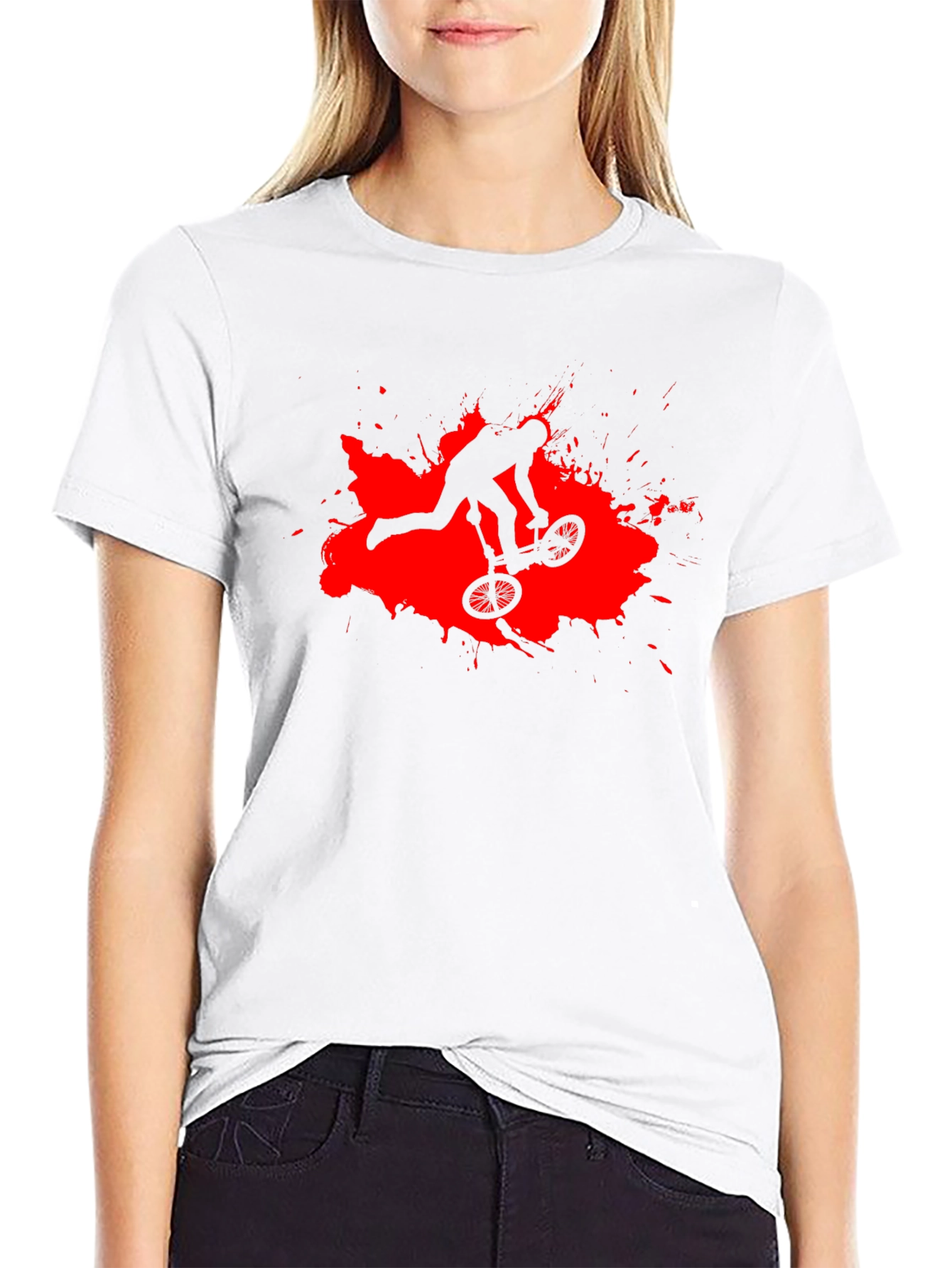 BMX Rider Graphic T-Shirt - Black