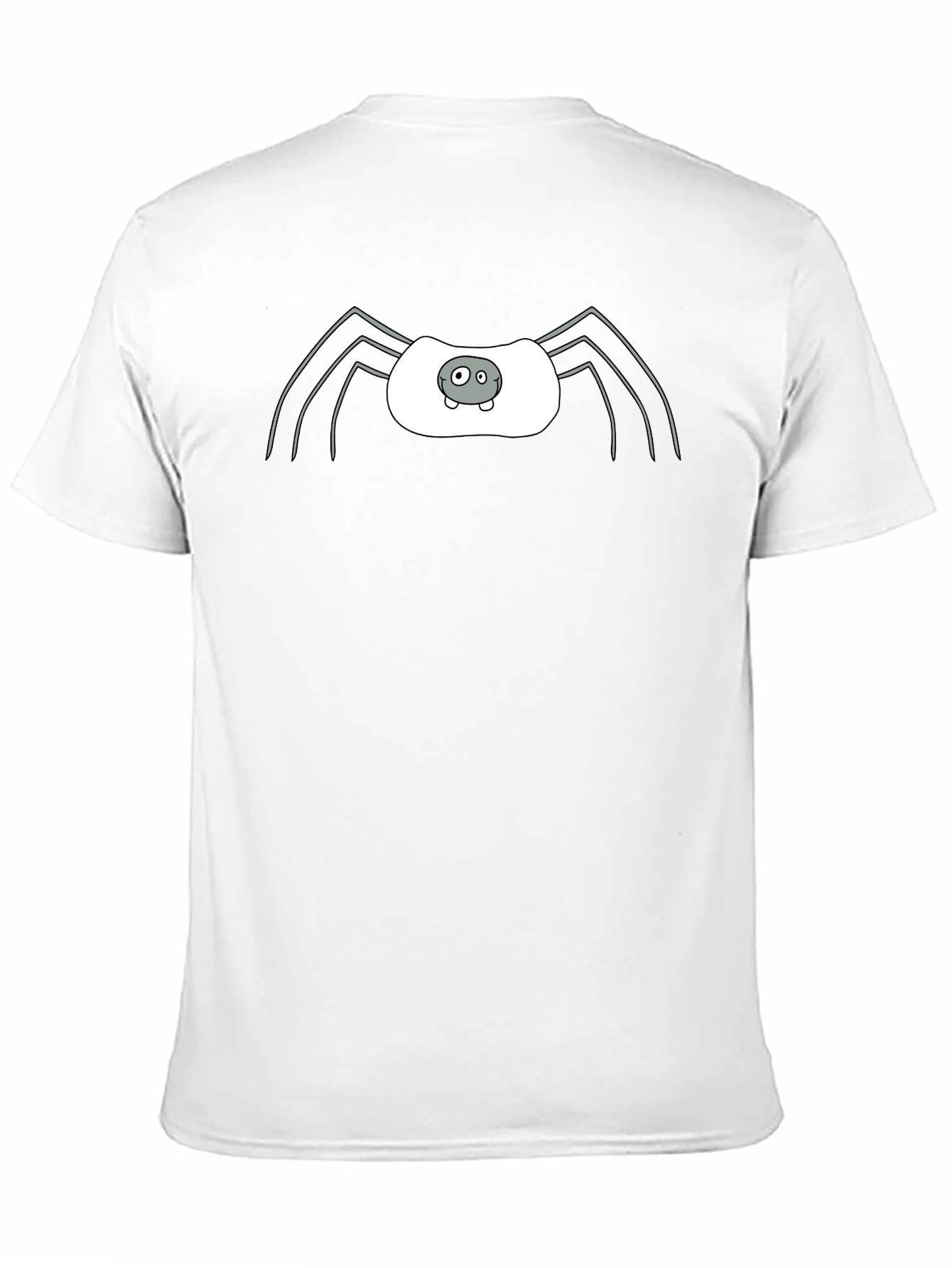 Whimsical Spider Graphic Tee - Black Cotton Blend