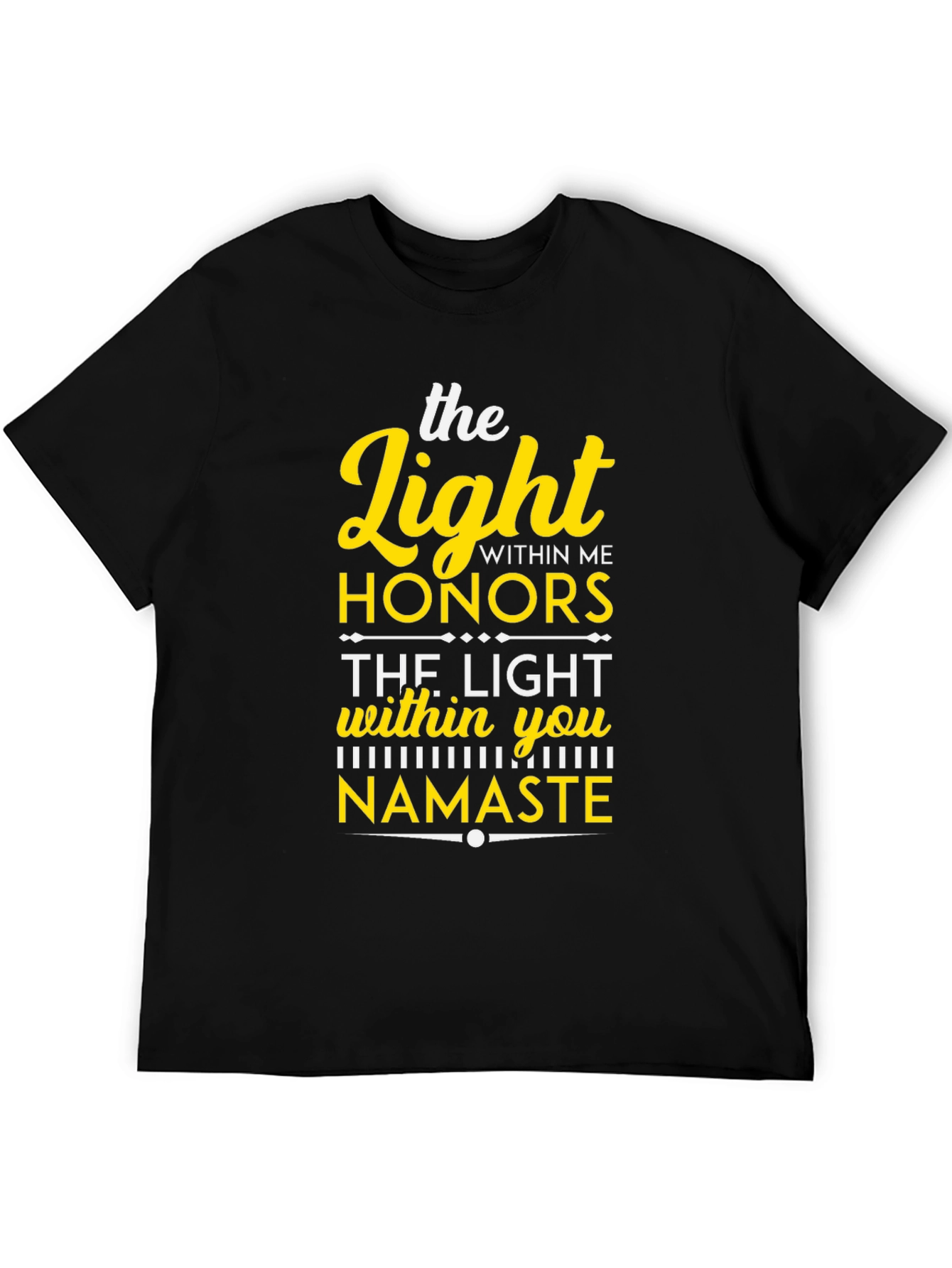 The Light Within Namaste Black T-Shirt