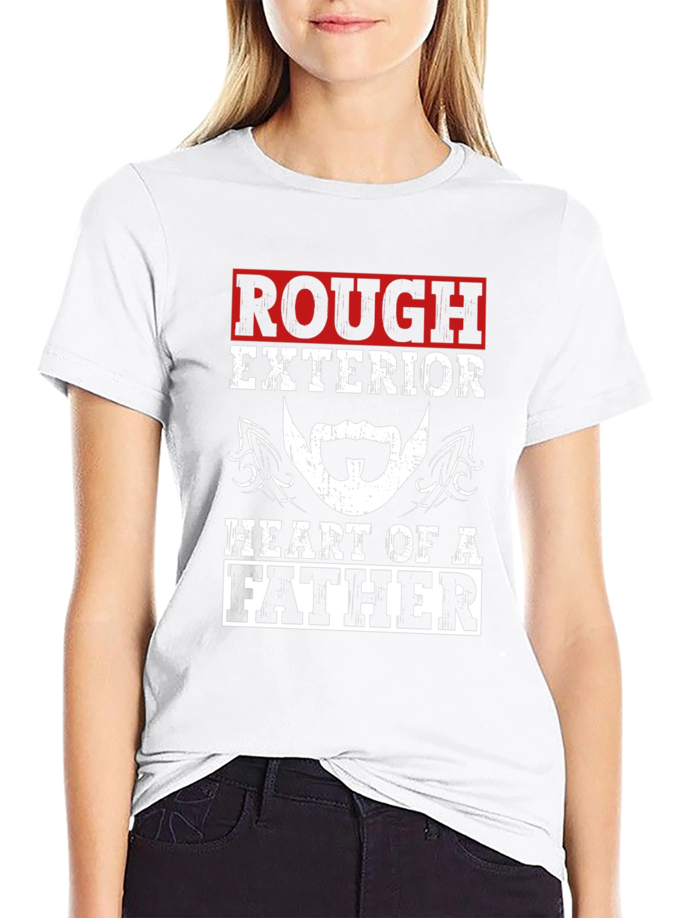 Rough Exterior Heart of a Father T-Shirt