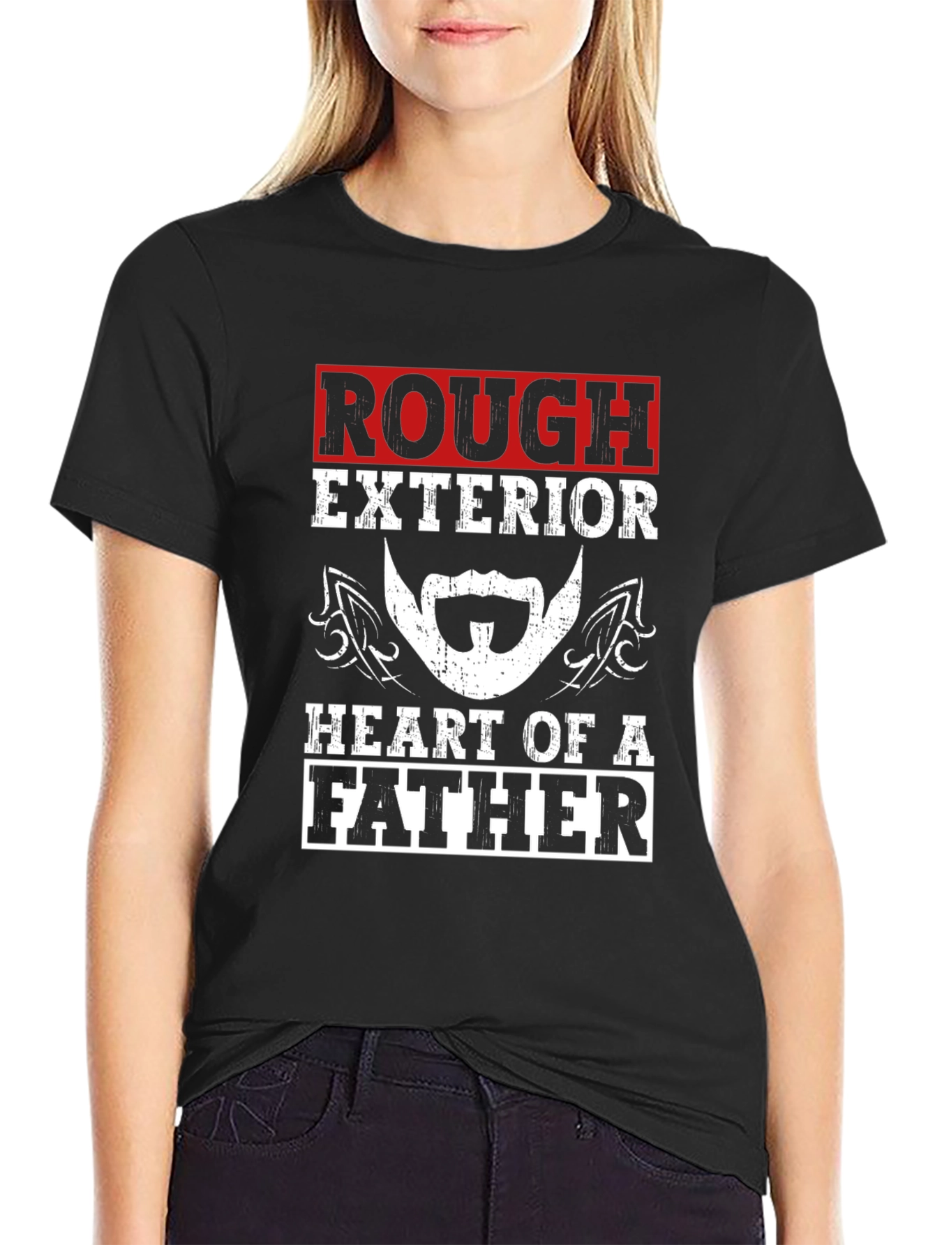 Rough Exterior Heart of a Father T-Shirt