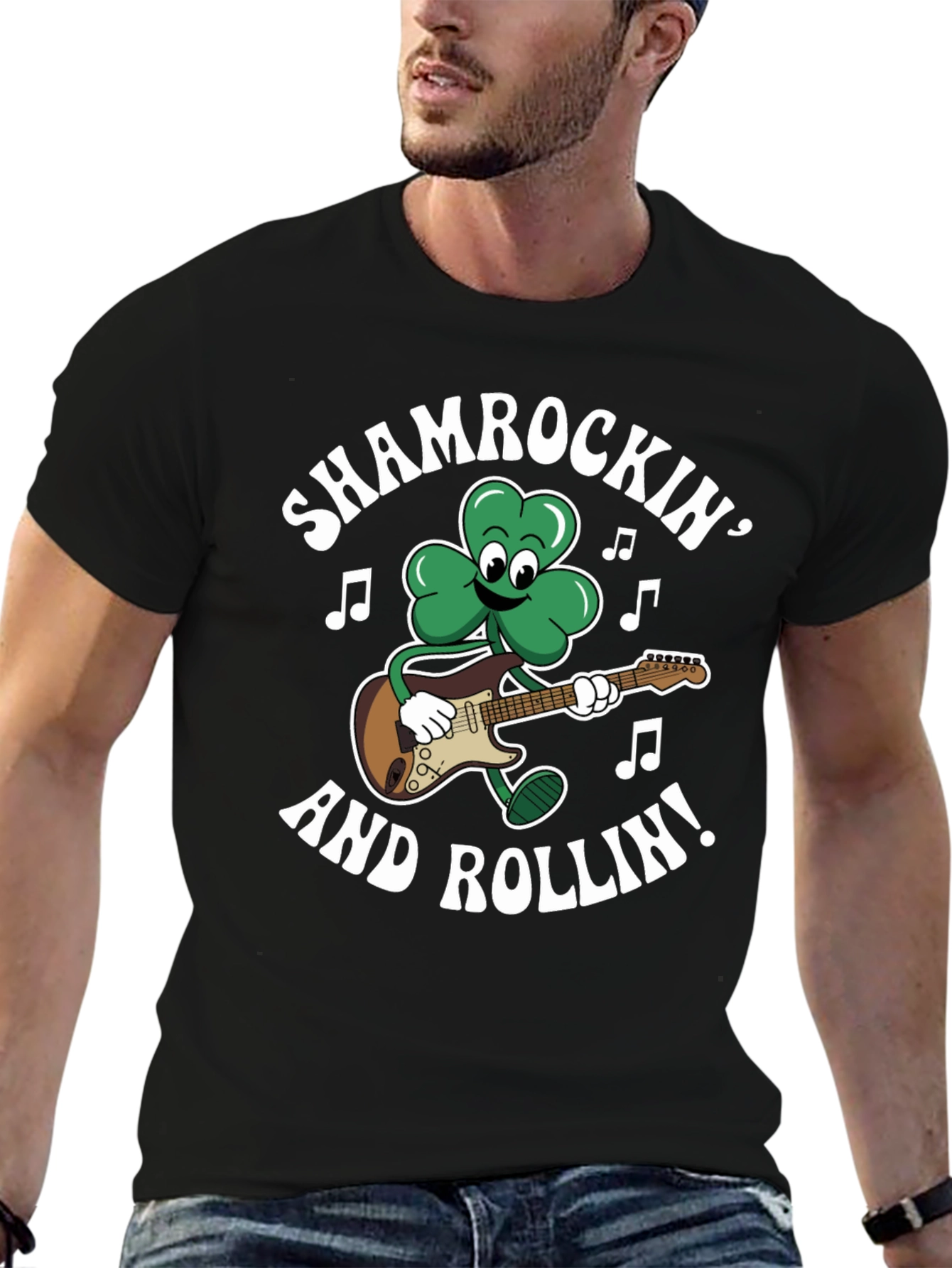 Shamrockin and Rollin Graphic T-Shirt