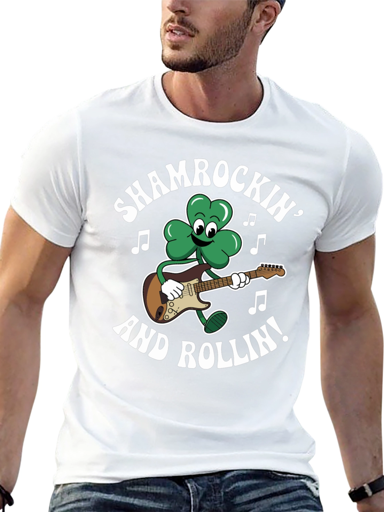 Shamrockin and Rollin Graphic T-Shirt