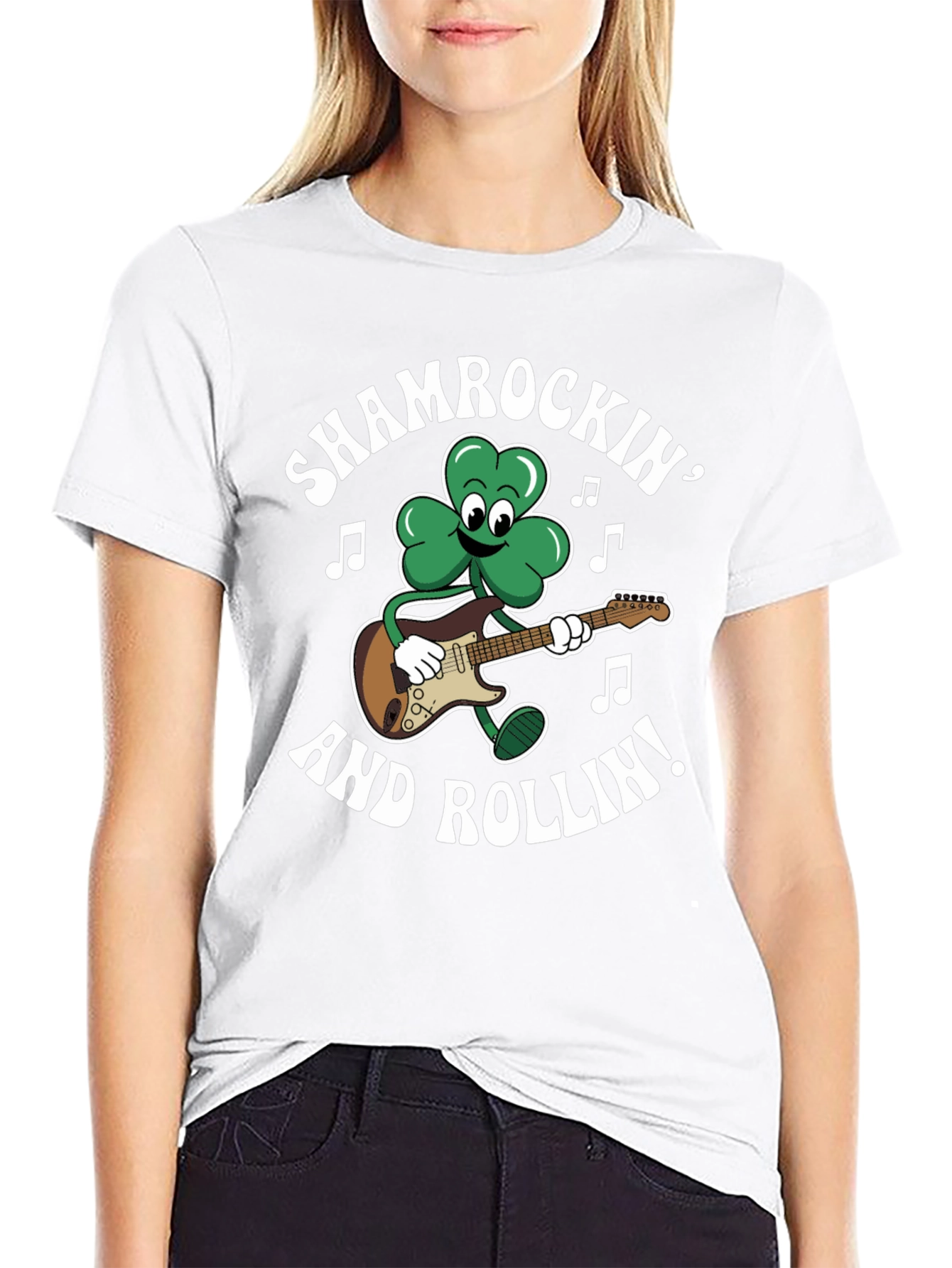 Shamrockin and Rollin Graphic T-Shirt