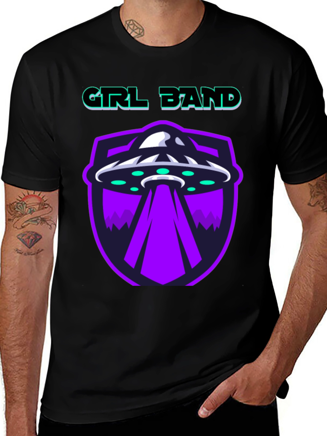 GRL BAND Alien Abduction T-Shirt