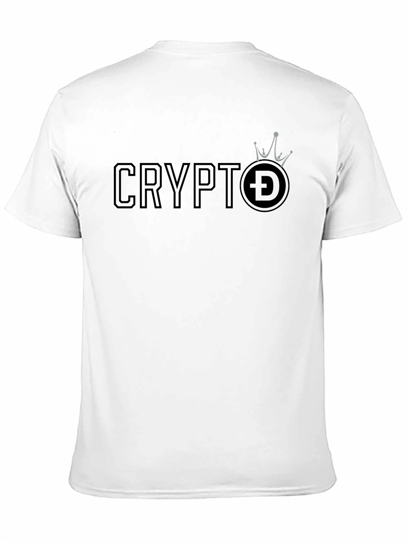 Crypto Doge Crown Black T-Shirt
