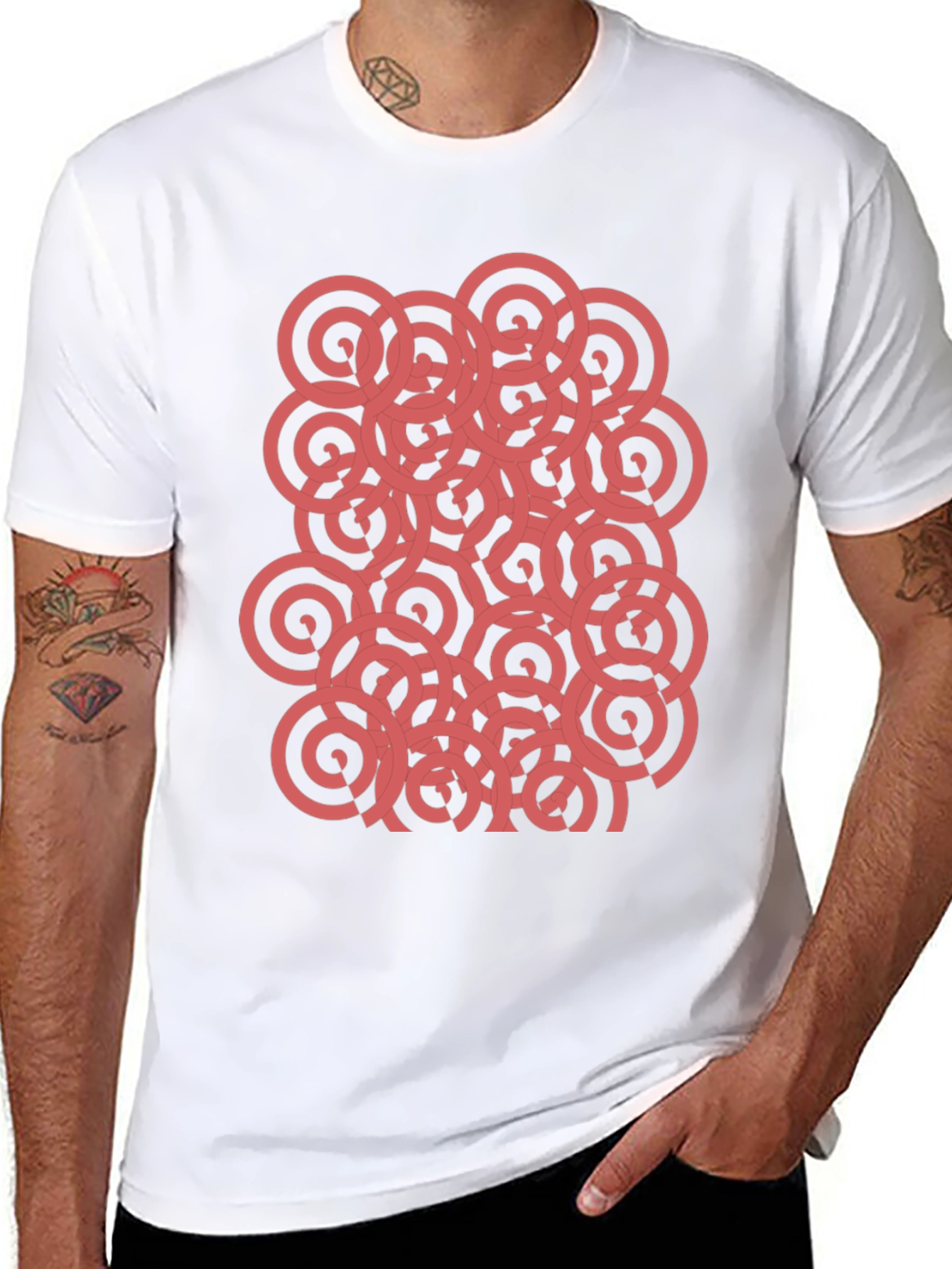 Abstract Circle Pattern T-Shirt