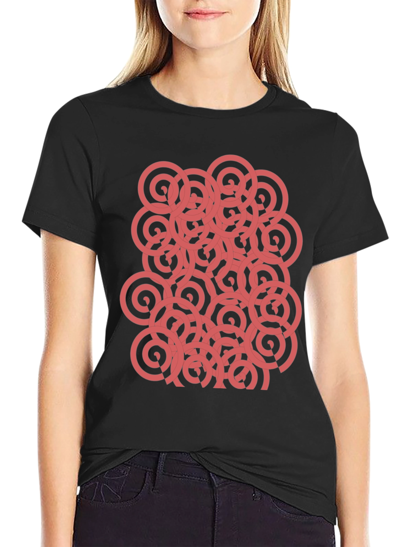 Abstract Circle Pattern T-Shirt