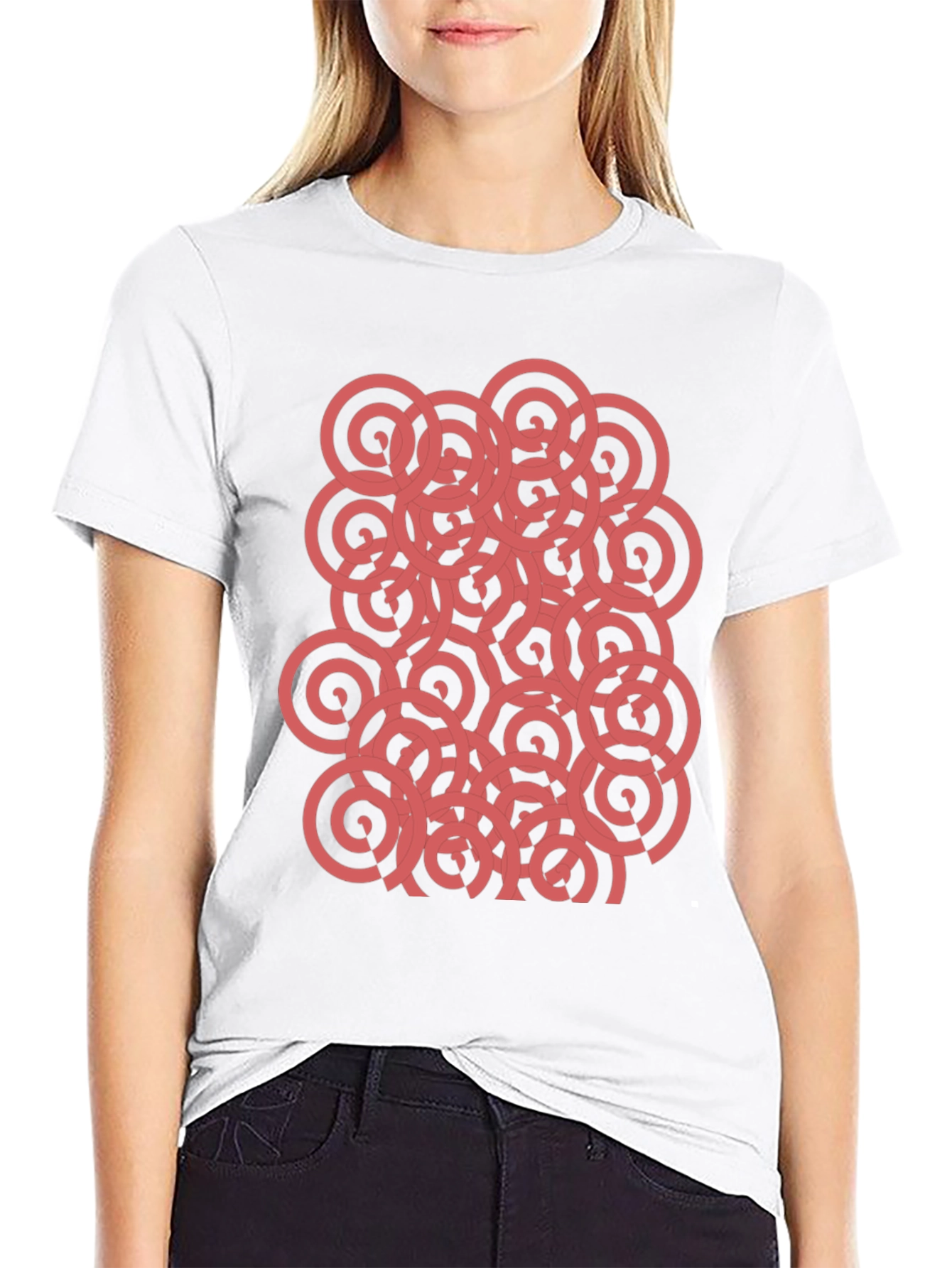 Abstract Circle Pattern T-Shirt