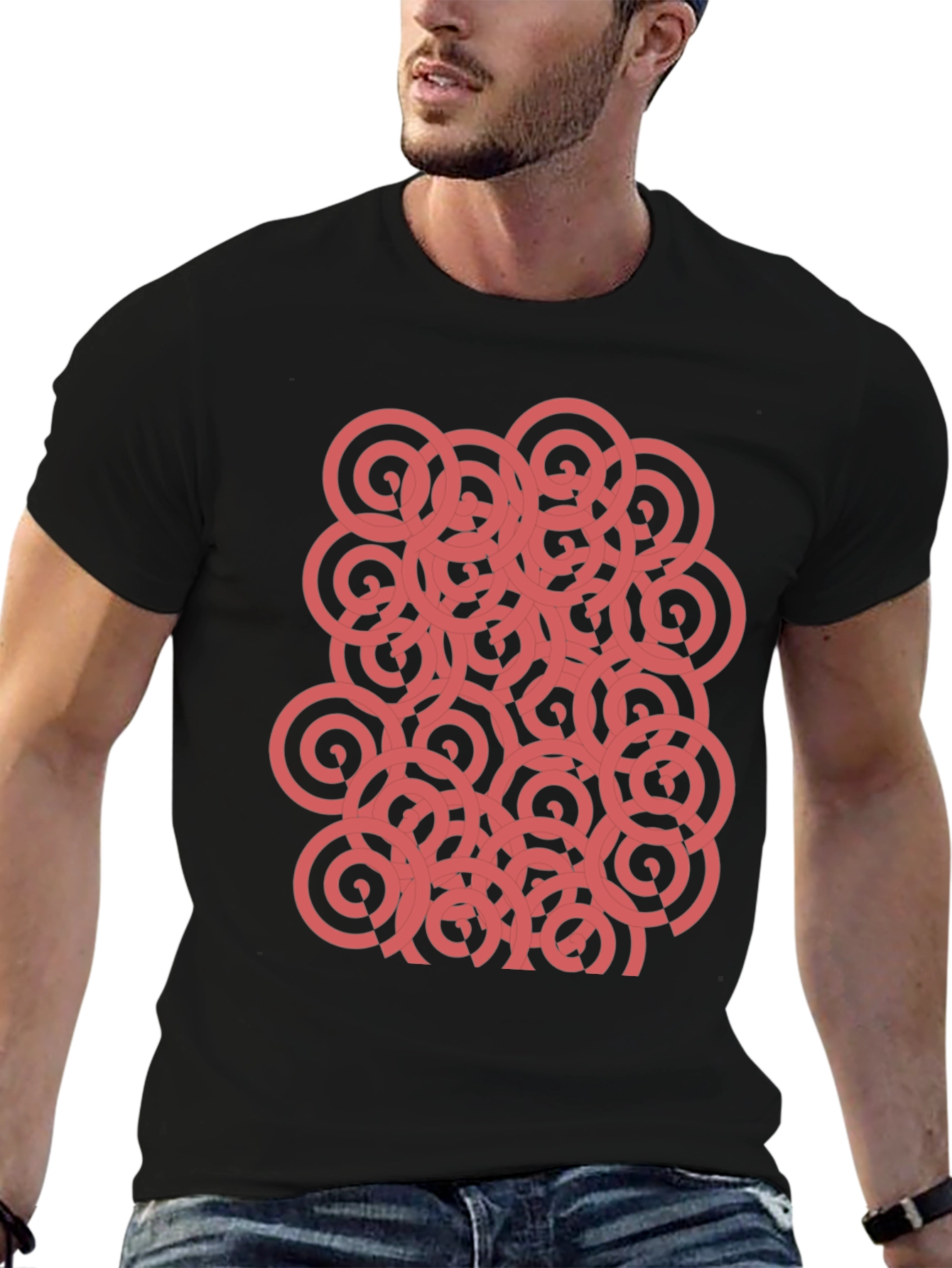 Abstract Circle Pattern T-Shirt