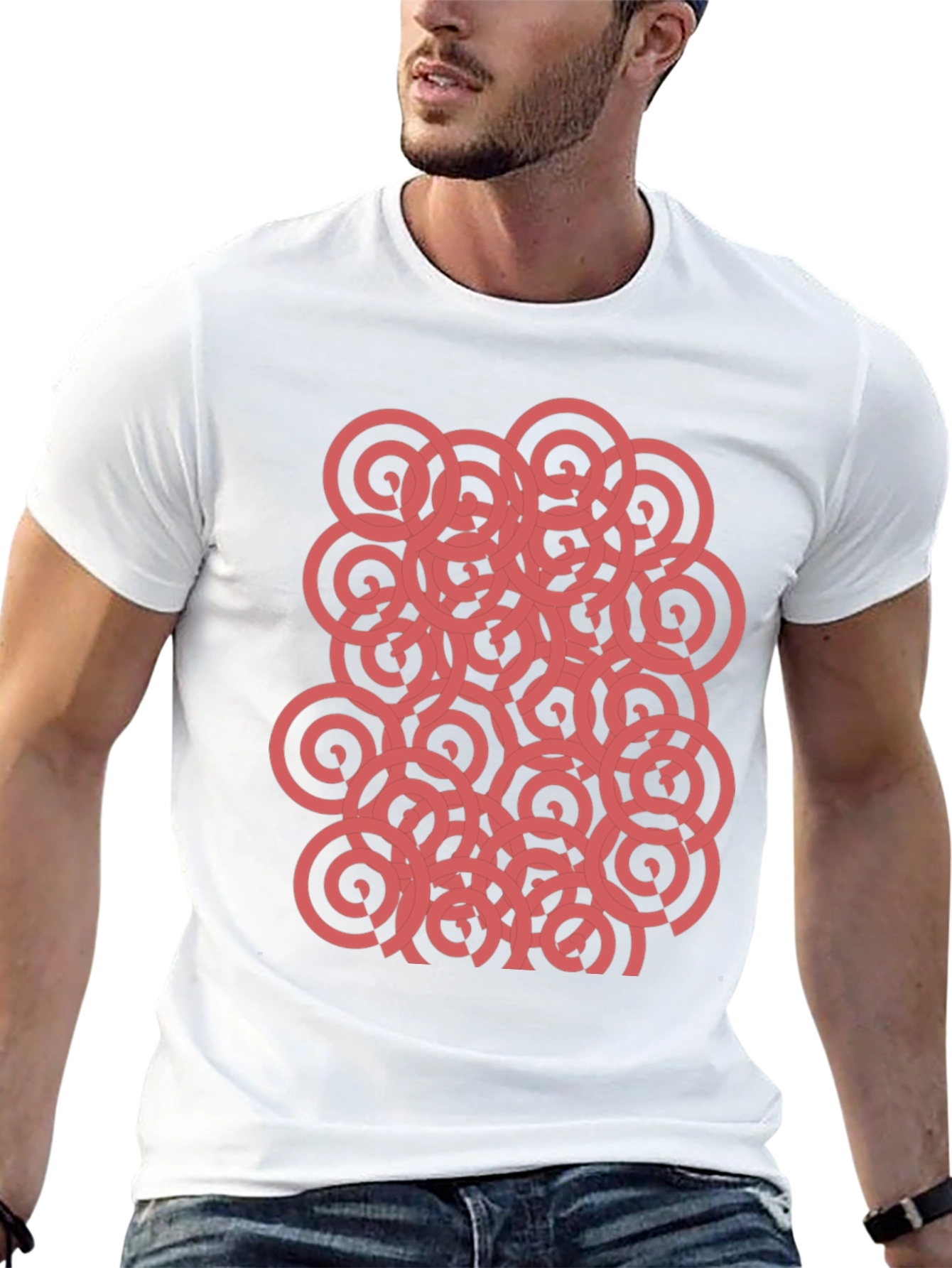 Abstract Circle Pattern T-Shirt