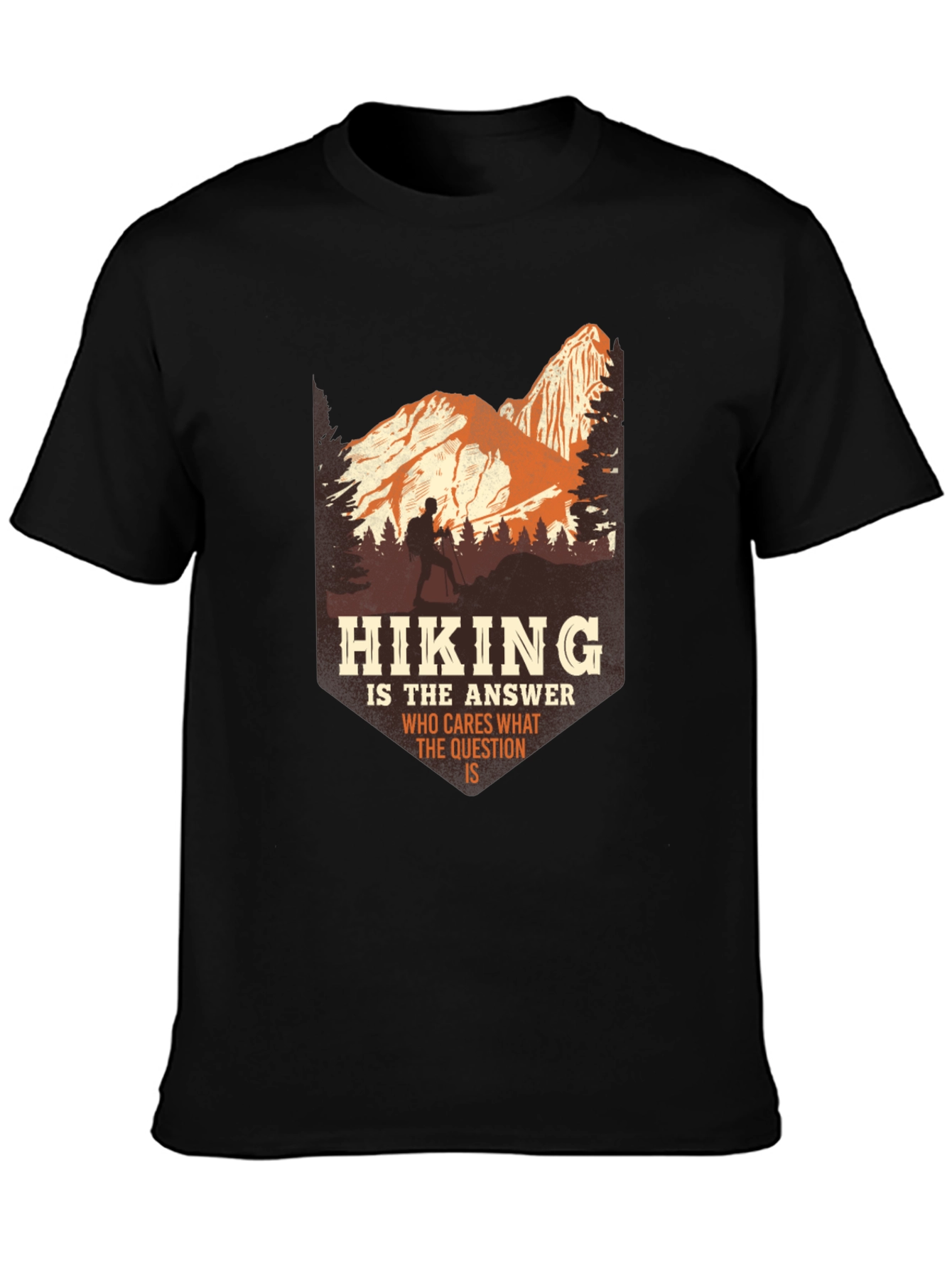 Hiking Answer Tee - Adventure Graphic T-Shirt