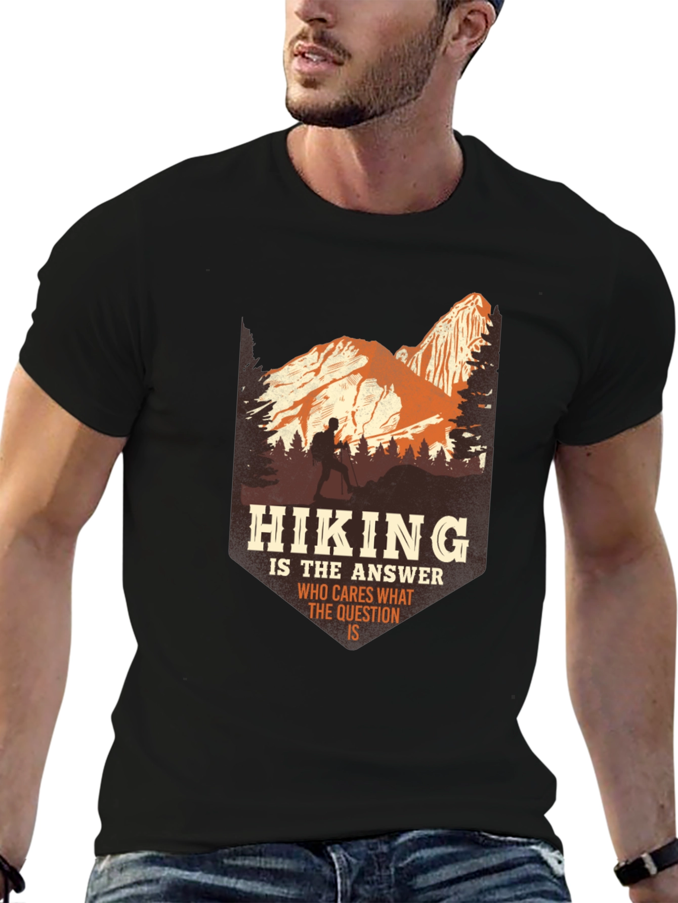 Hiking Answer Tee - Adventure Graphic T-Shirt